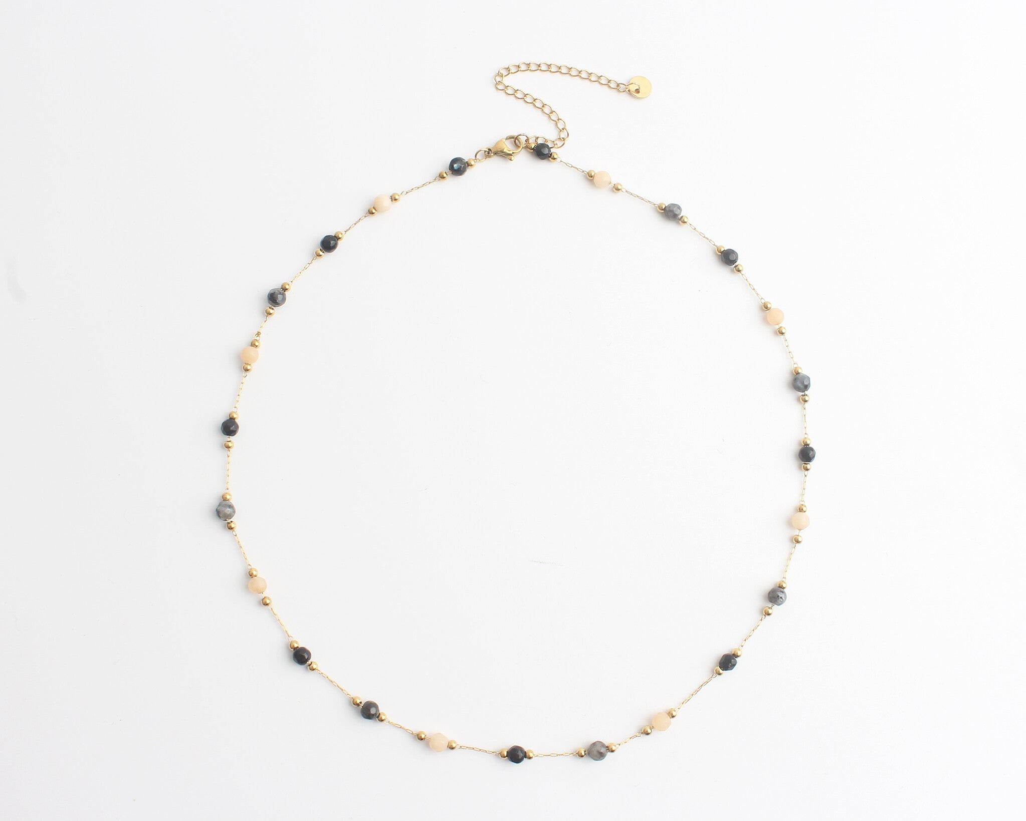 Sophia - Necklace - Natural Stone - Stainless Steel