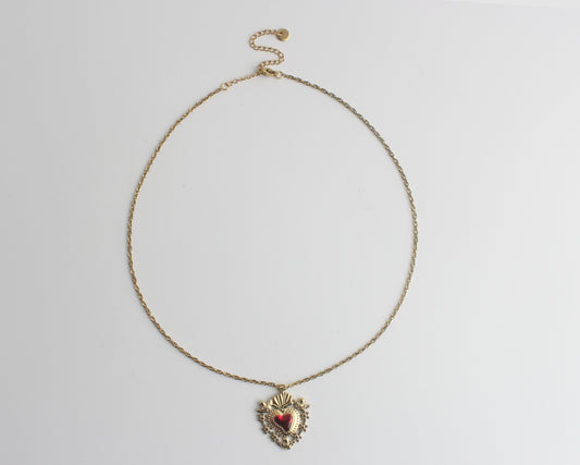 Beating Heart - Necklace - Stainless Steel