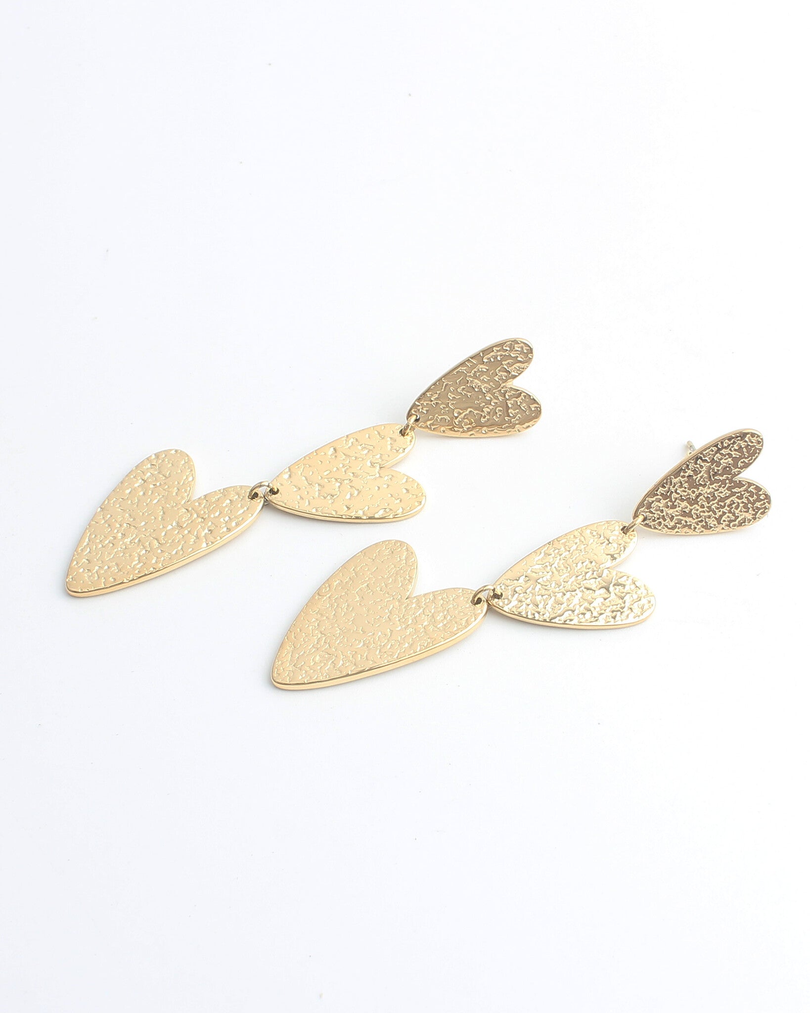 Hearts, Hearts, Hearts - Earrings - Stainless Steel