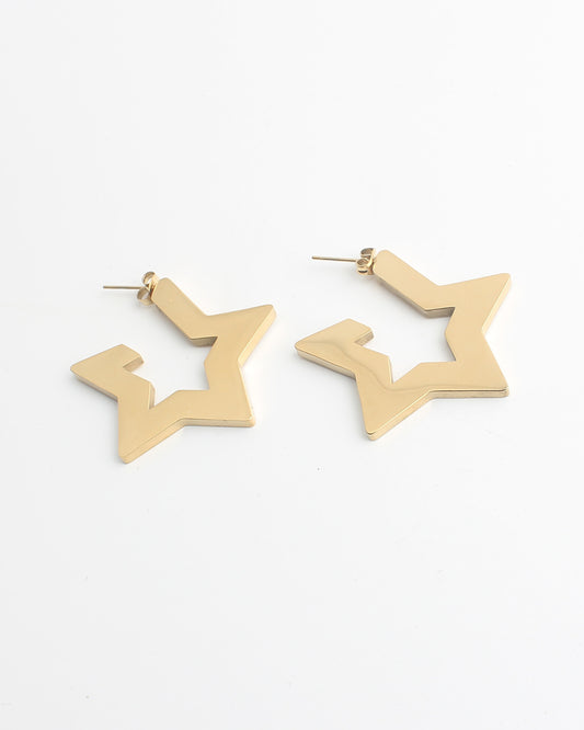 Big Star - Earrings - Stainless Steel