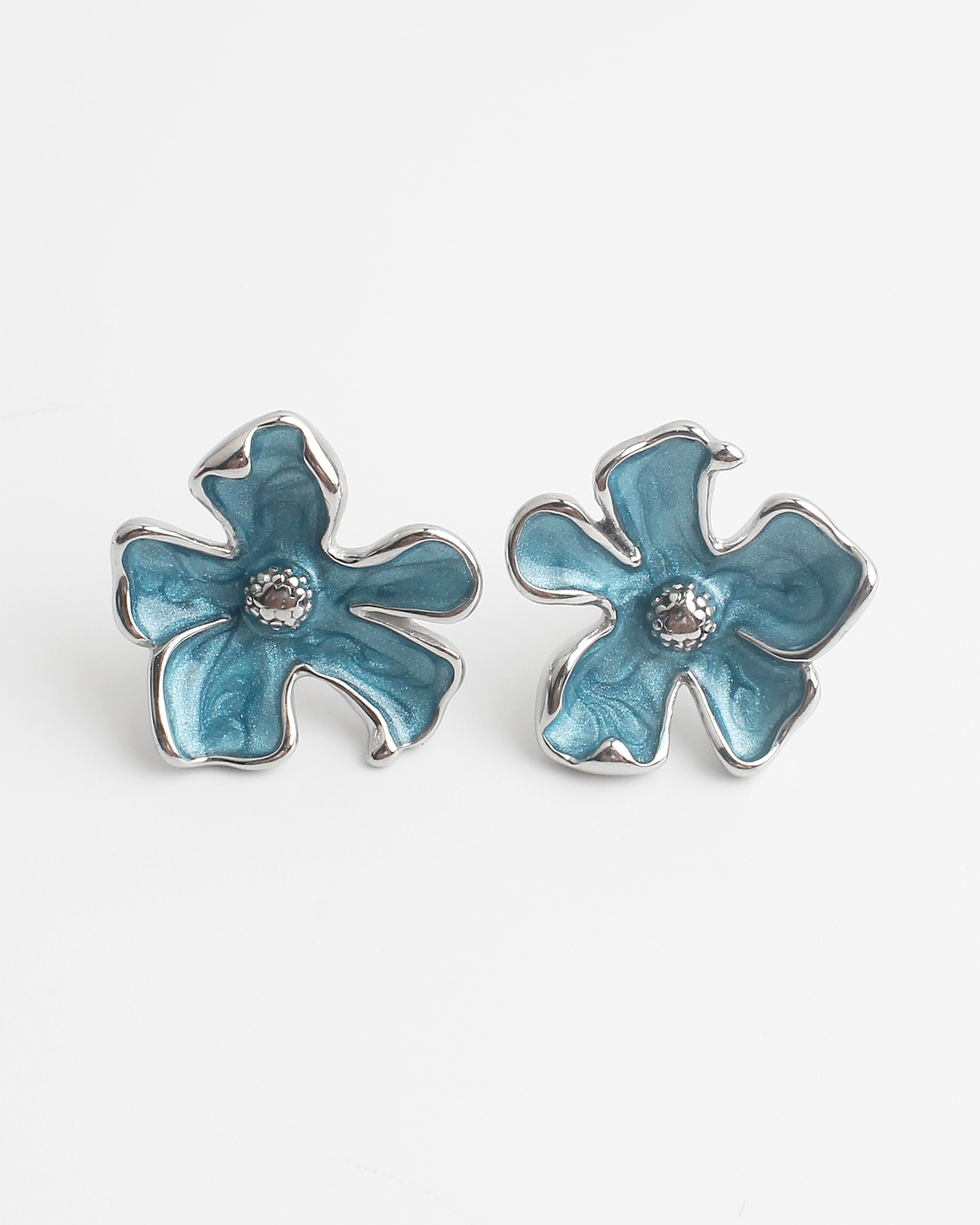 Love Flower - Studs - Earrings - Stainless Steel