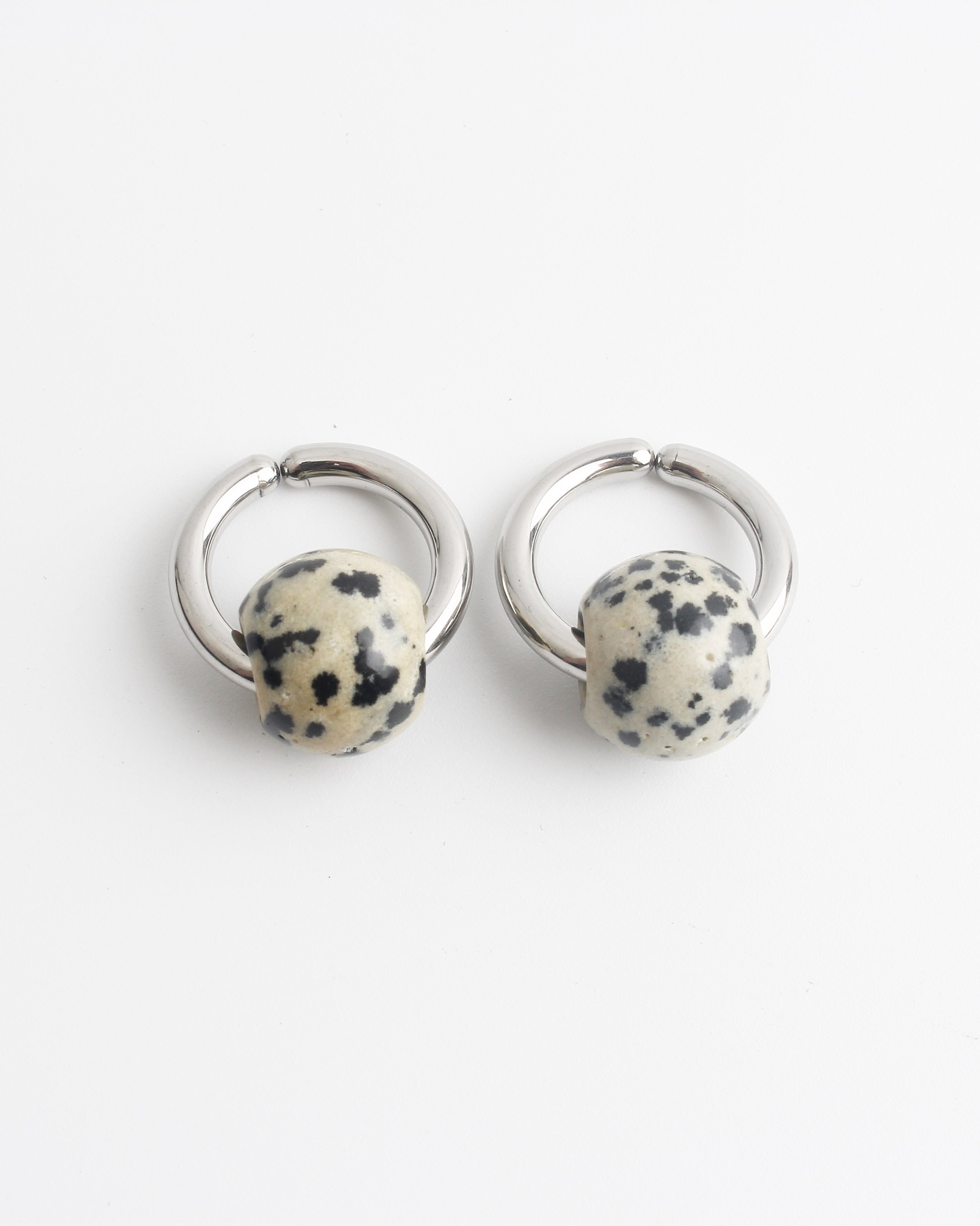 Merza - Earrings - Clip On - Stainless Steel