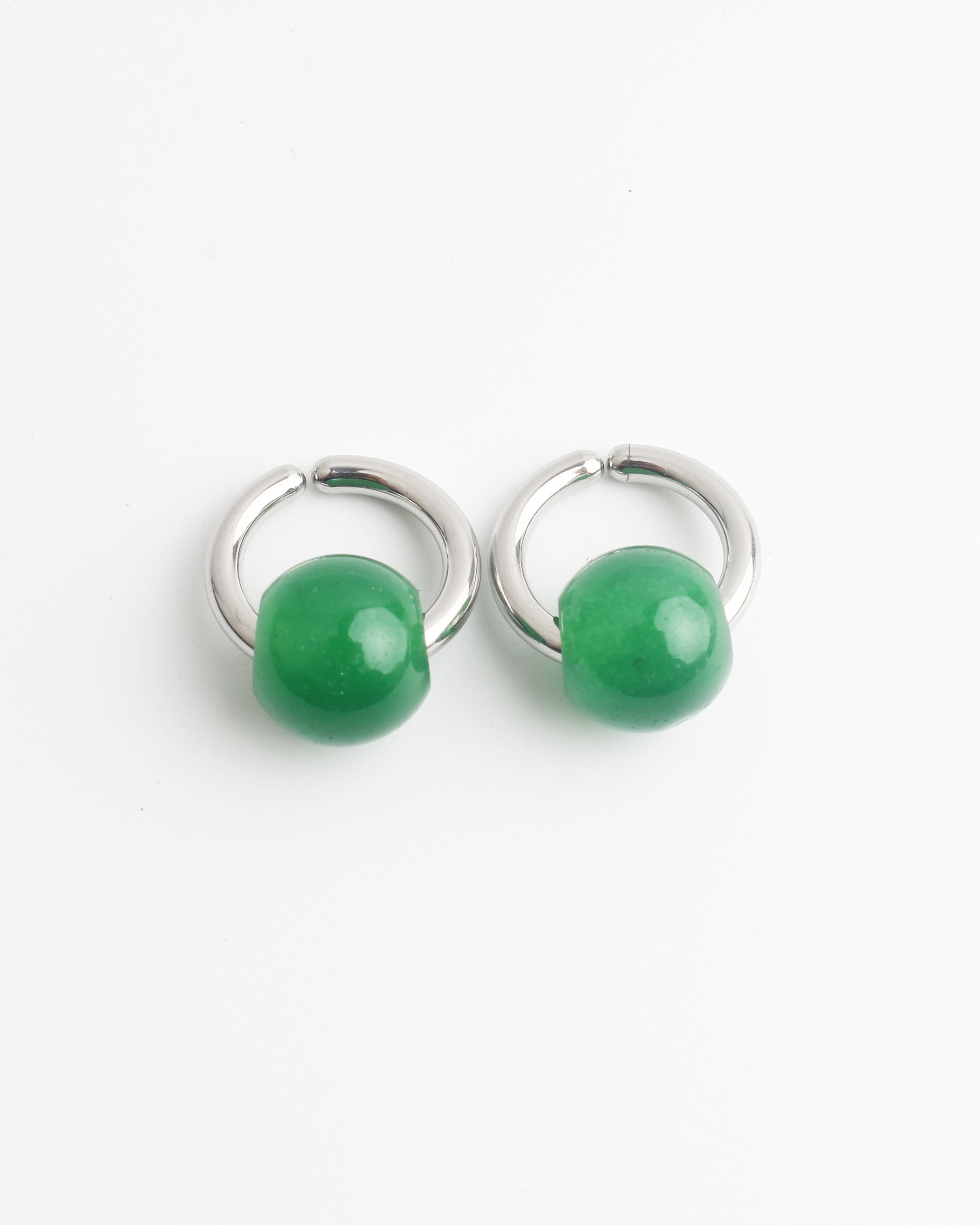 Merza - Earrings - Clip On - Stainless Steel