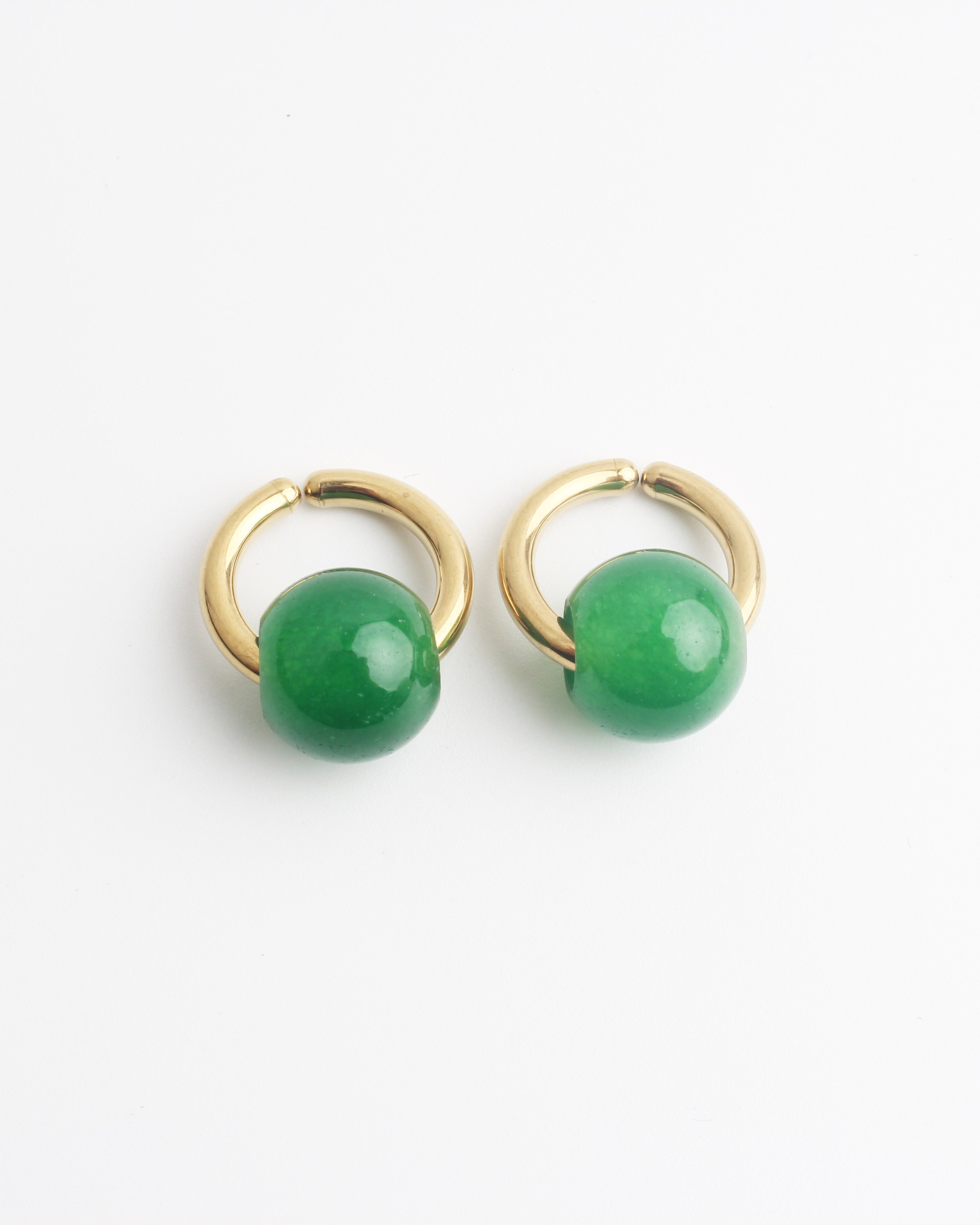 Merza - Earrings - Clip On - Stainless Steel