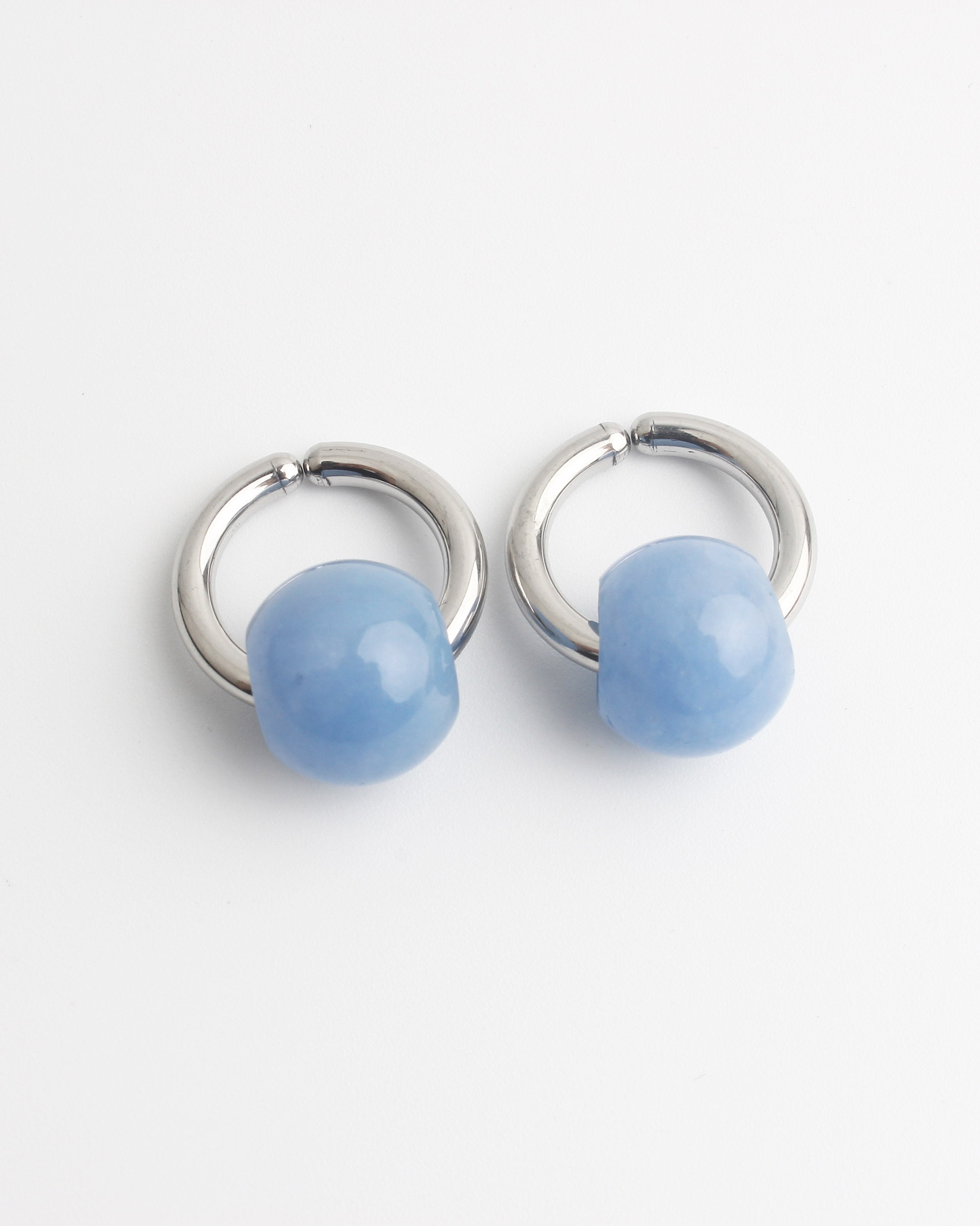 Merza - Earrings - Clip On - Stainless Steel