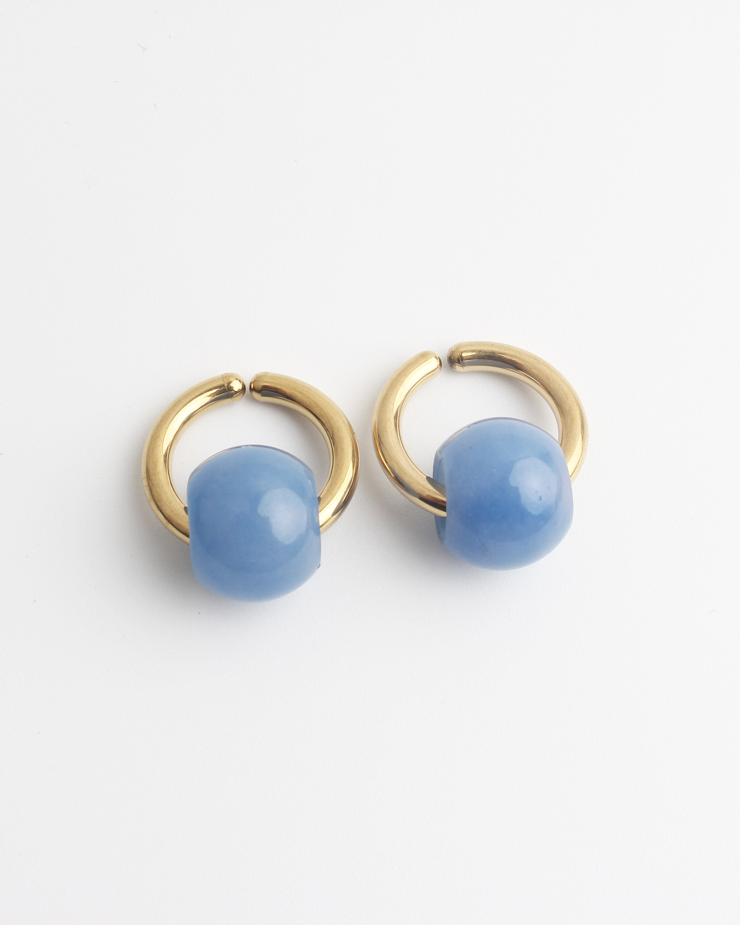 Merza - Earrings - Clip On - Stainless Steel