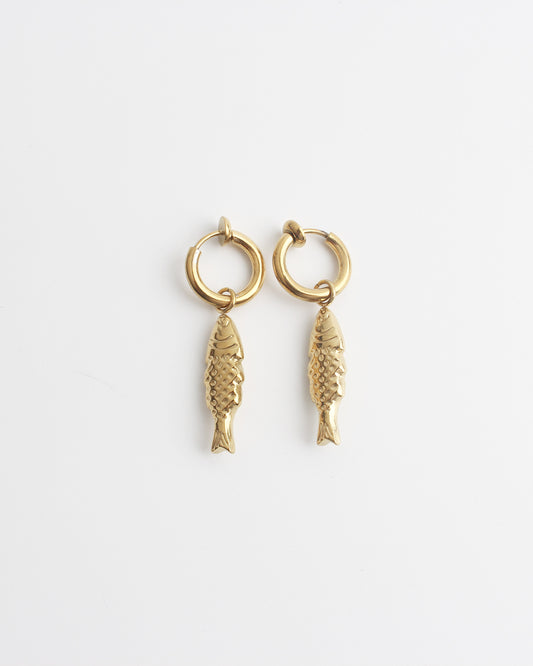 Fishy - Earrings - Clip On - Stainless Steel