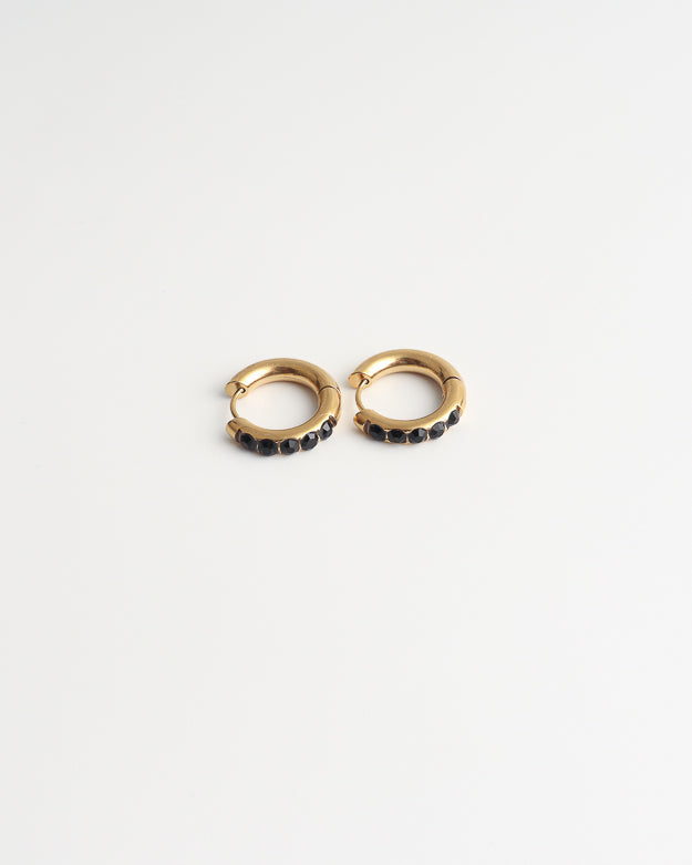 Big Strass Stone - Earrings - Stainless Steel