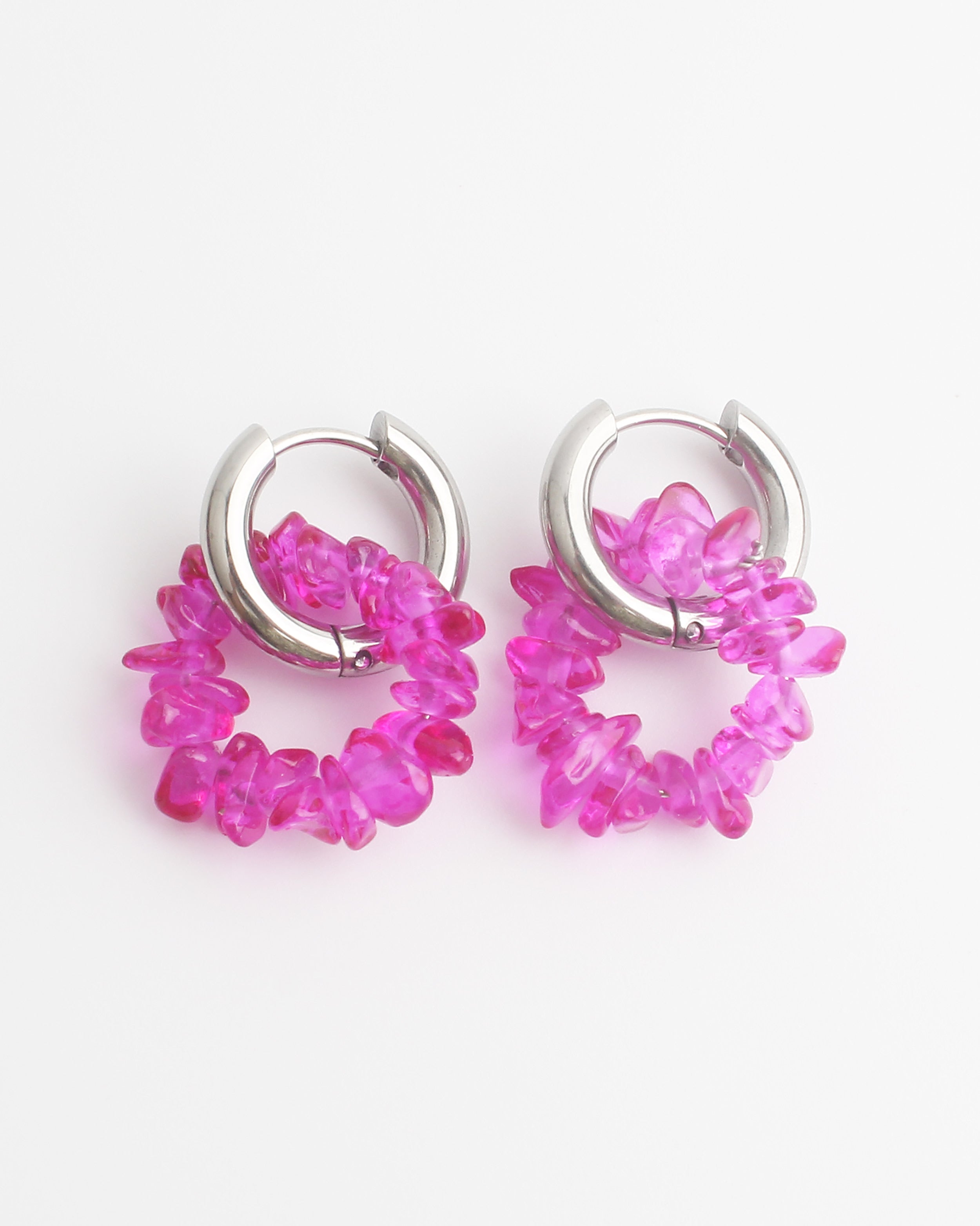Nomi - Earrings - Natural stone - Stainless Steel