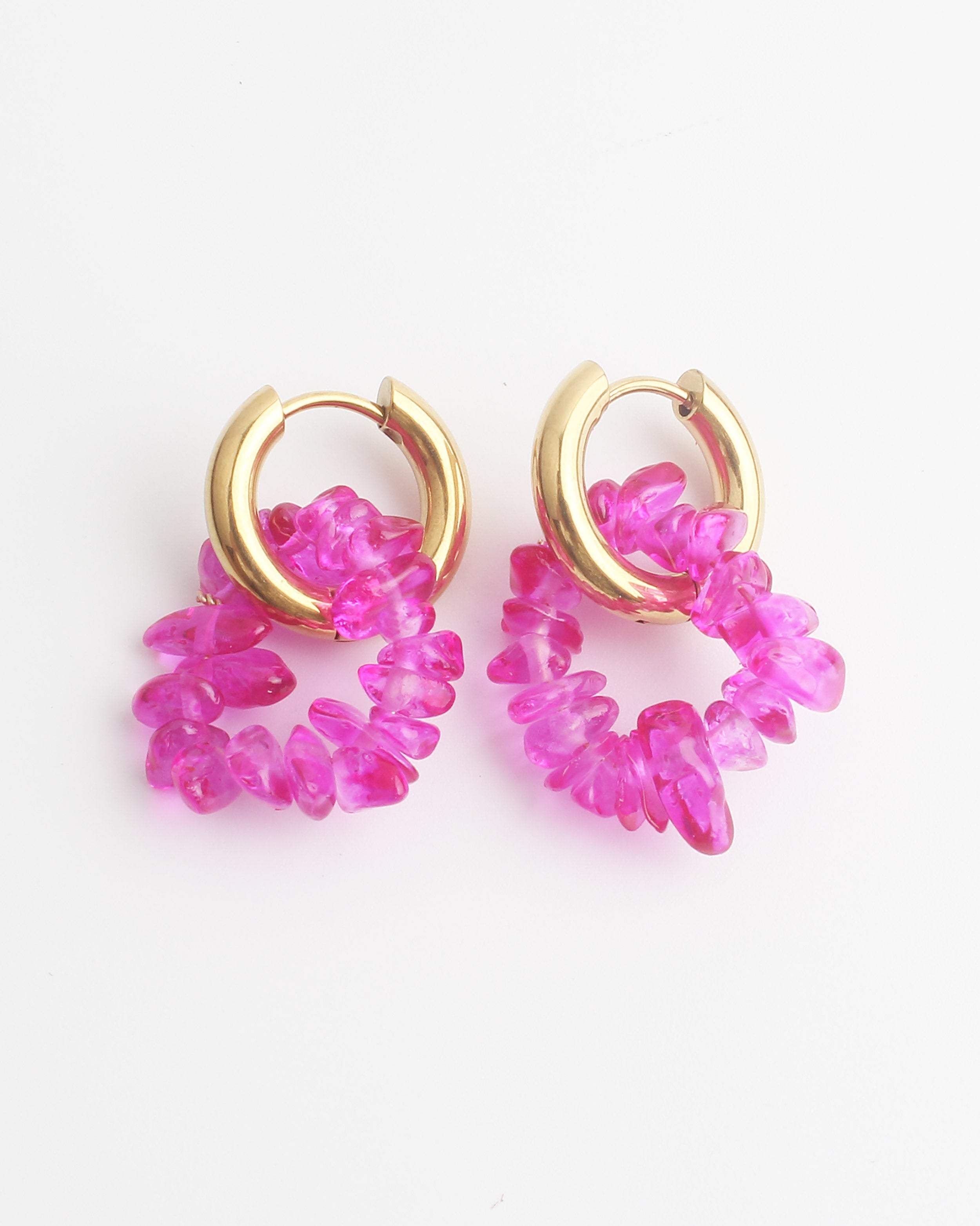 Nomi - Earrings - Natural stone - Stainless Steel