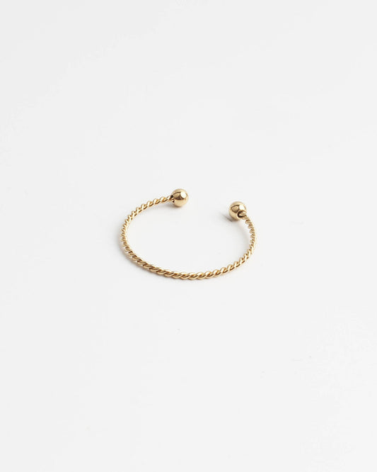 Basic Twist - Ring - Stainless Steel - Adjustable