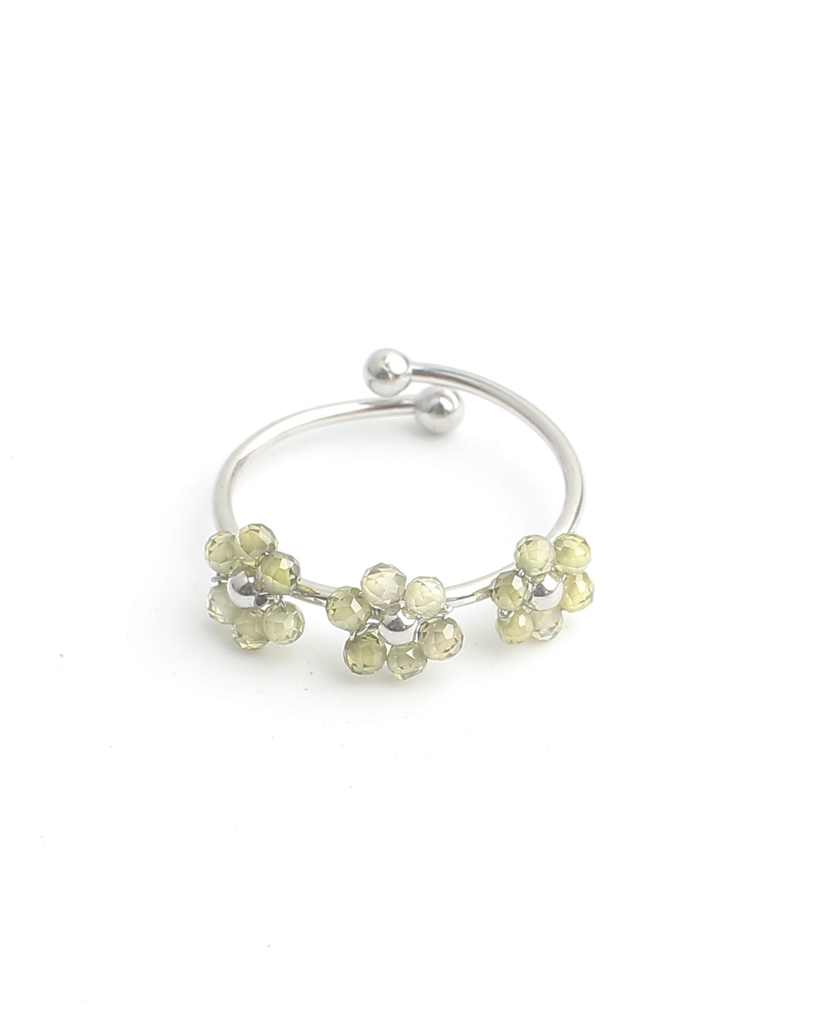 Camelia- Ring - Stainless Steel - Adjustable