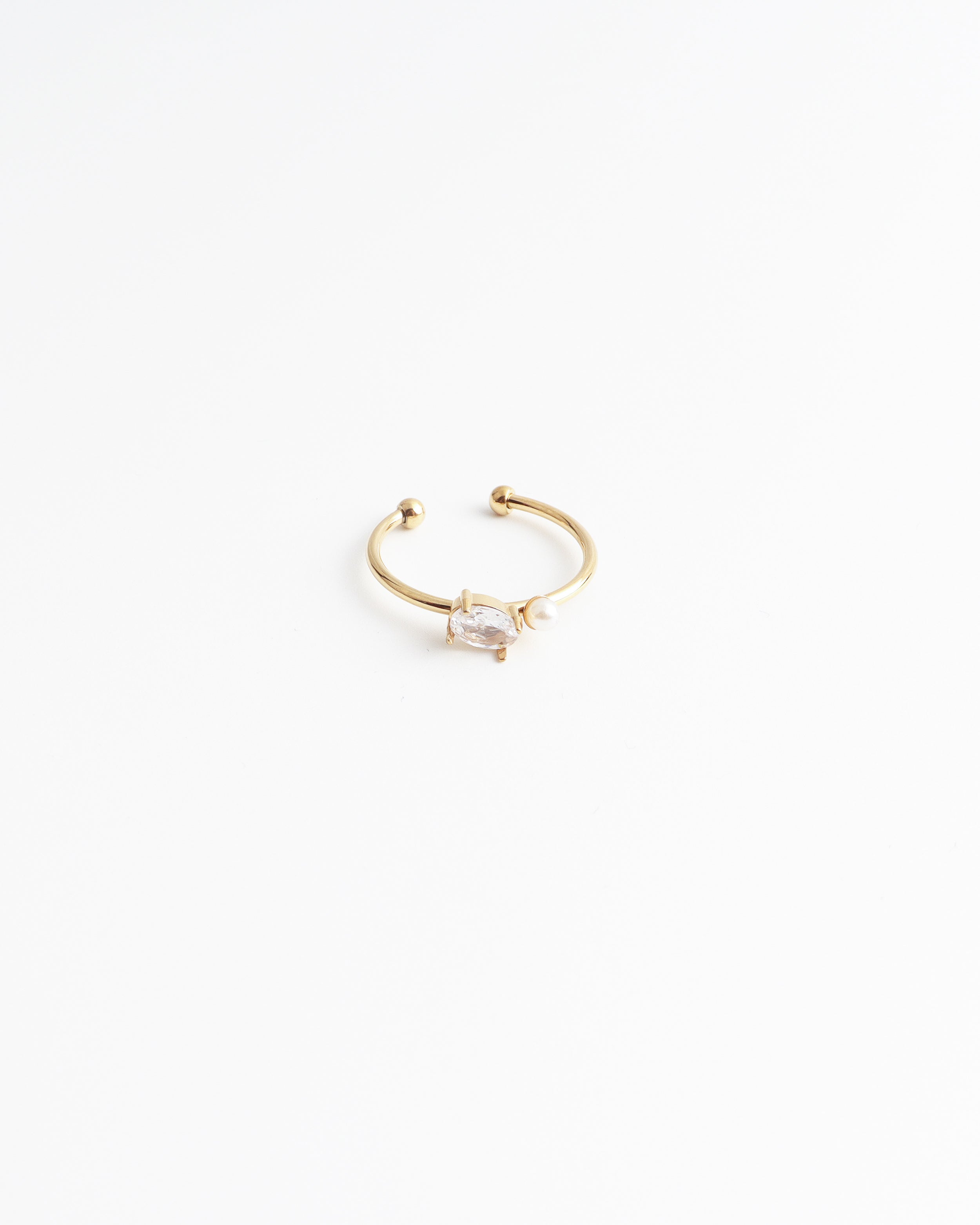 Leonie - Ring - Stainless Steel - Adjustable