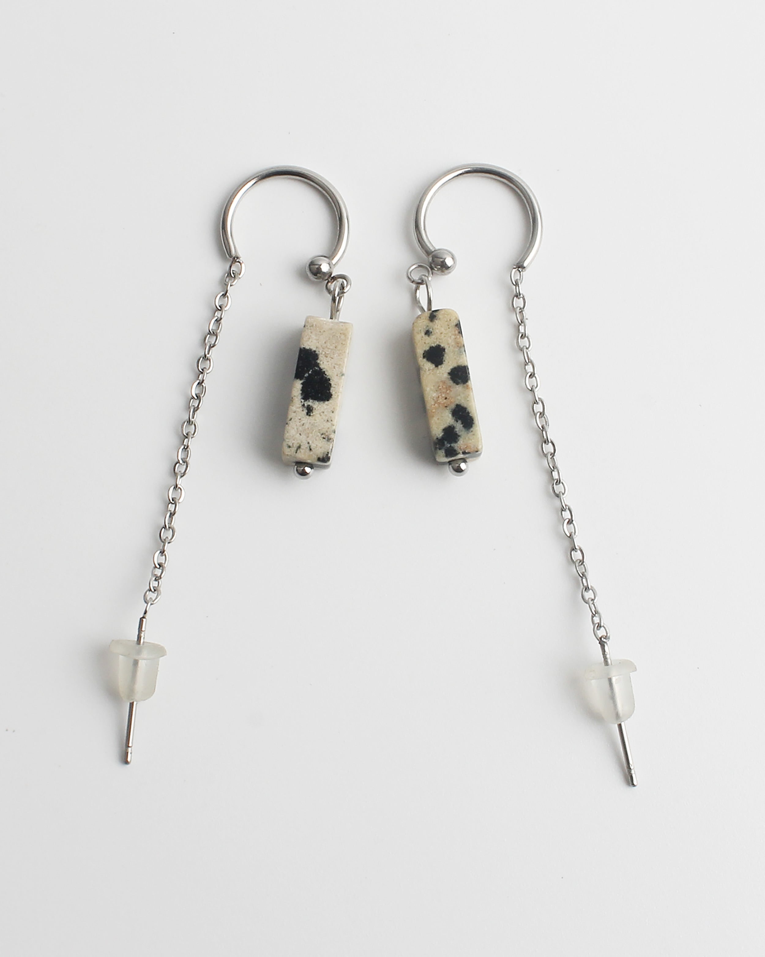 Yaya - Earrings - Natural Stone - Stainless Steel