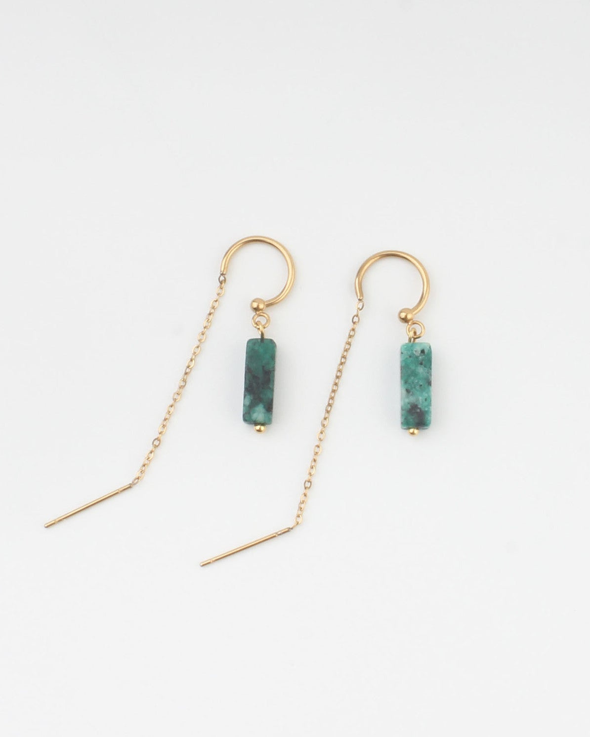 Yaya - Earrings - Natural Stone - Stainless Steel