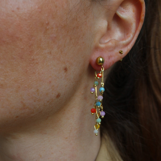 Alina - Stud - Earrings - Stainless Steel
