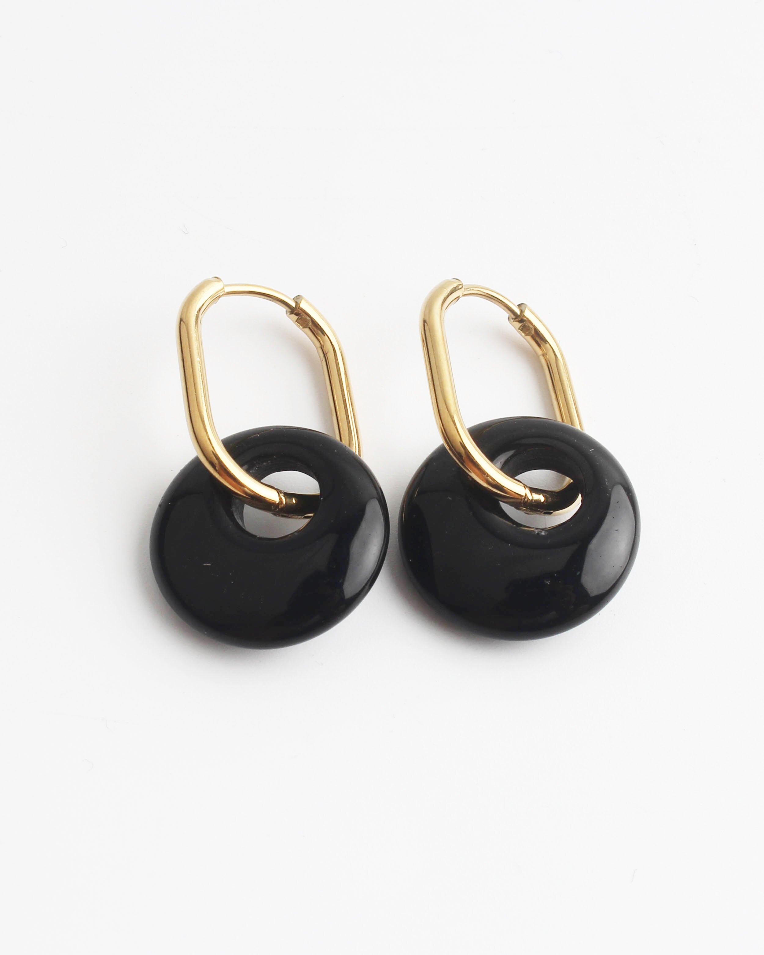 Tirza - Earrings - Natural Stone - Stainless Steel