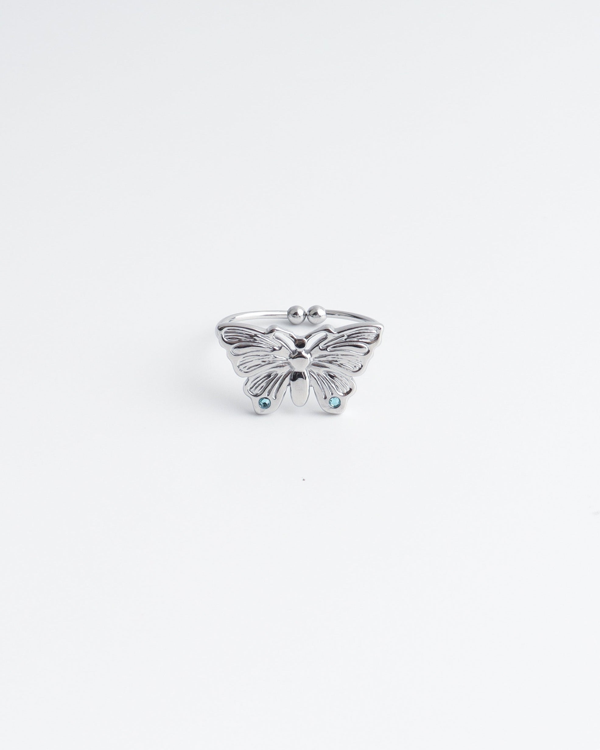 Butterfly - Ring - Stainless Steel - Adjustable