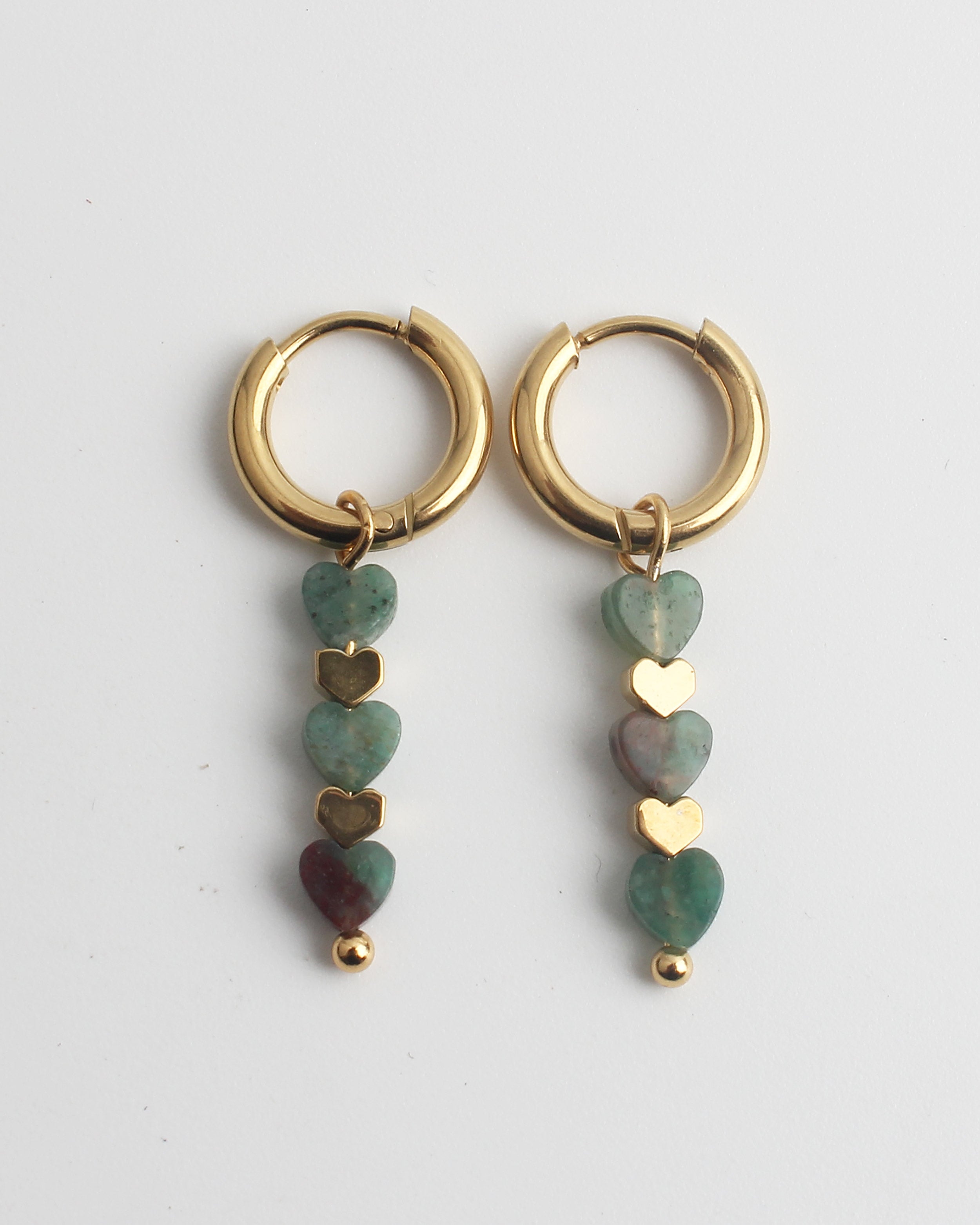 Heart To Heart - Earrings - Stainless Steel