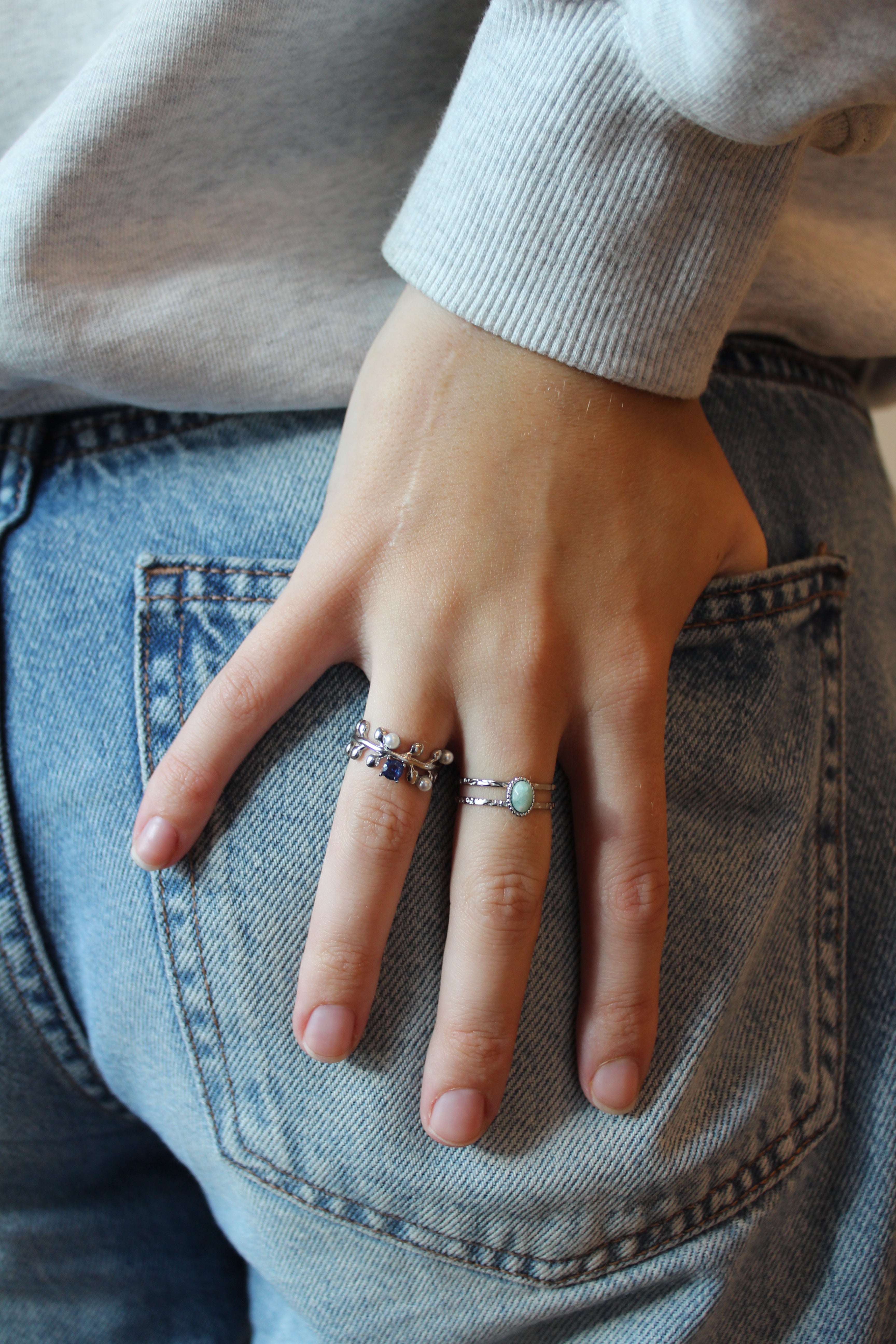 Simone - Ring - Stainless Steel - Adjustable