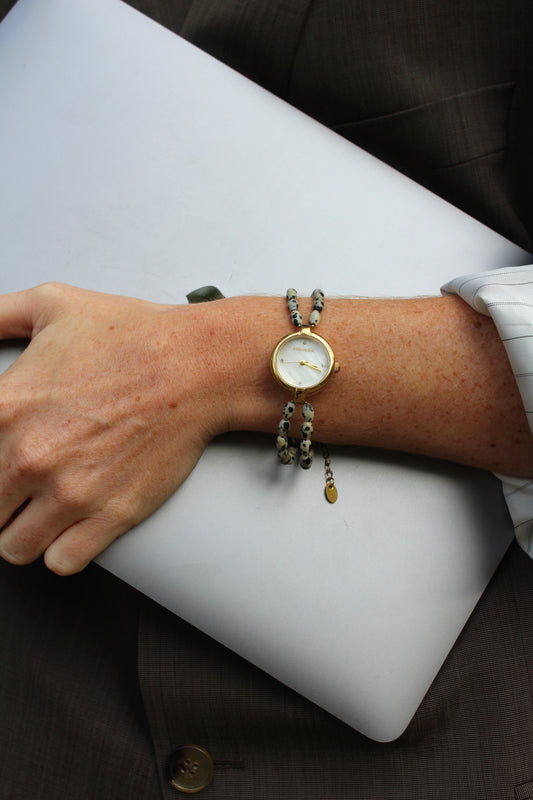 Noelia - Watch – Natural Stone - Stainless Steel
