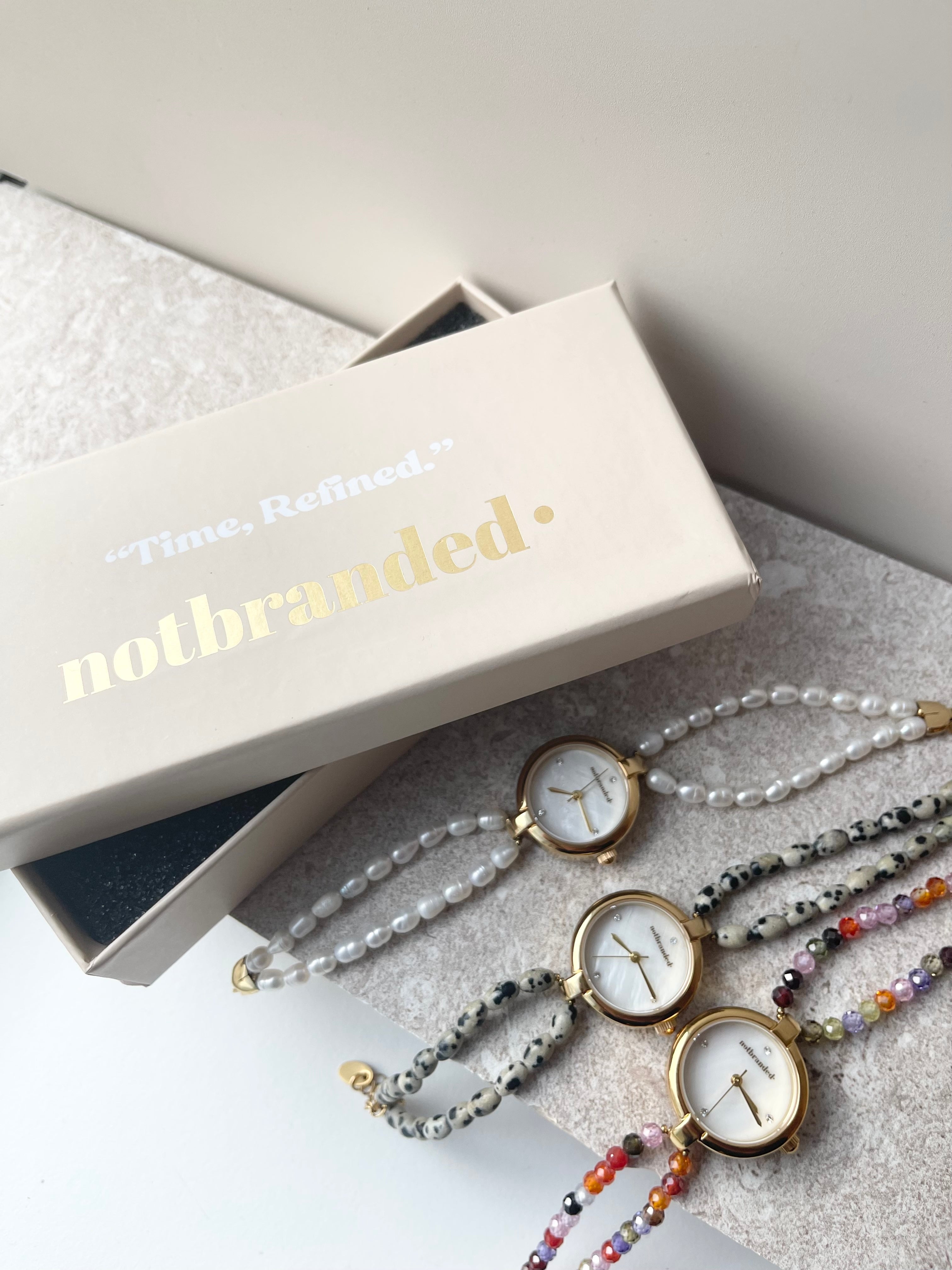 Noelia - Watch – Natural Stone - Stainless Steel