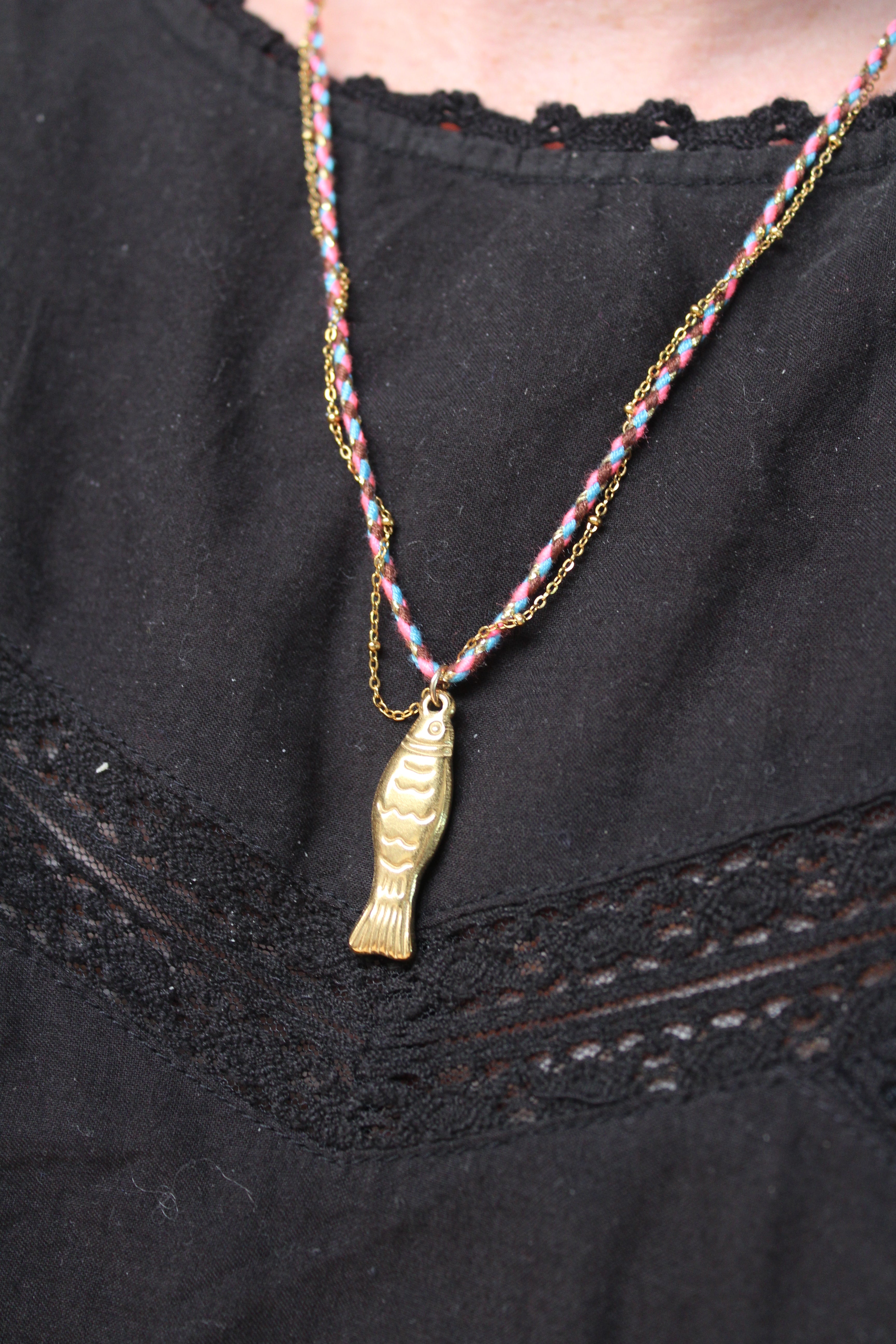 Summer Fish - Necklace - Stainless Steel