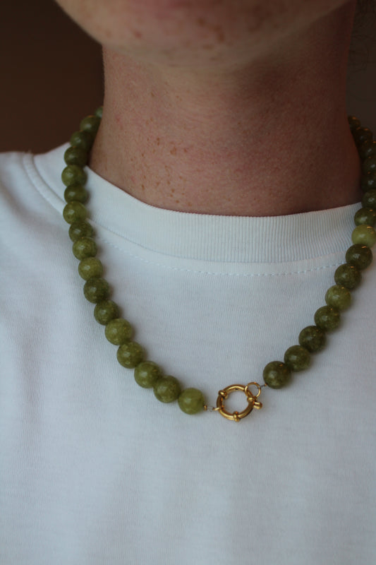 Samira - Necklace - Natural Stone -Stainless Steel