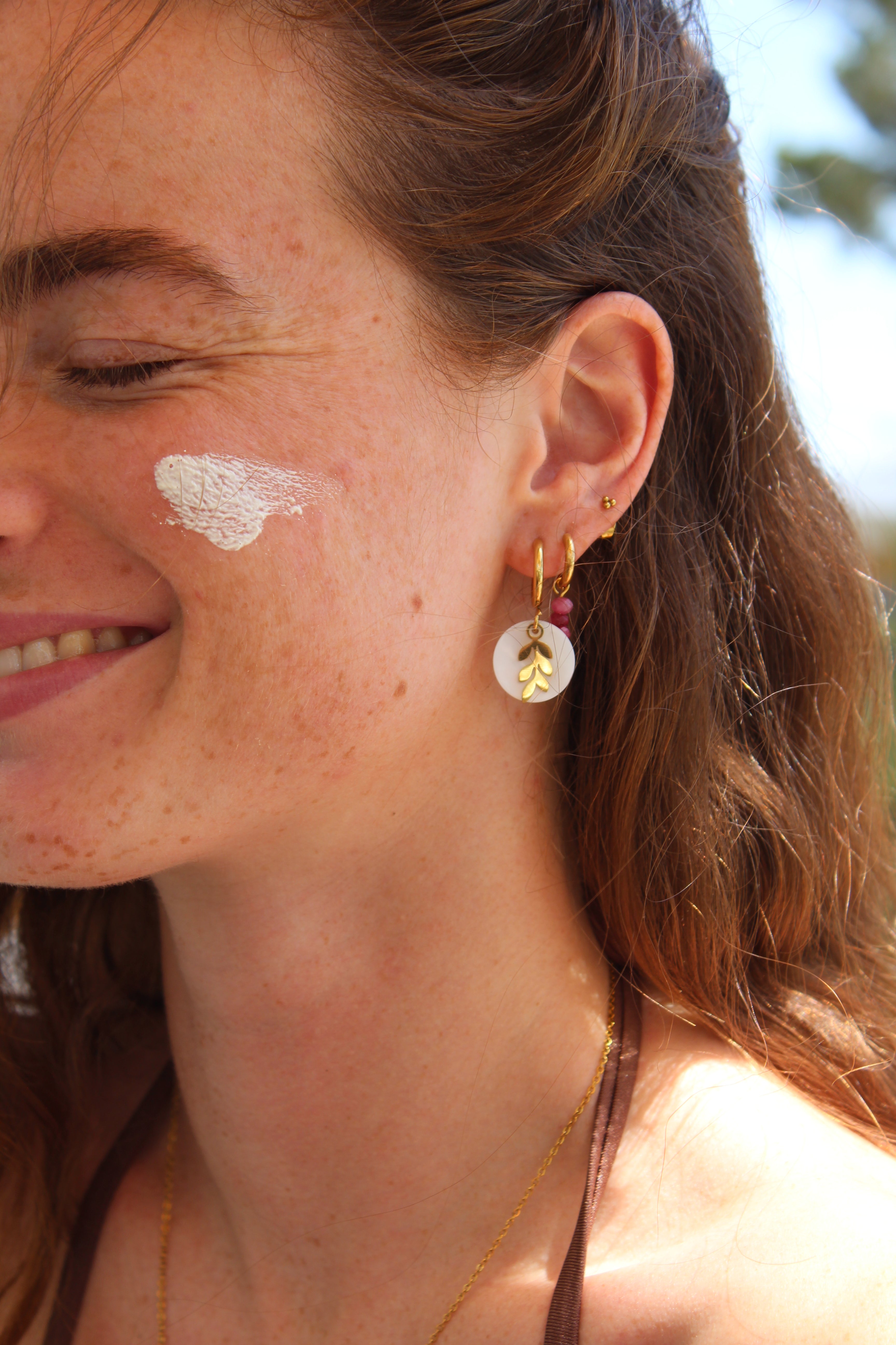 Luna - Earrings - Natural Stone - Stainless Steel