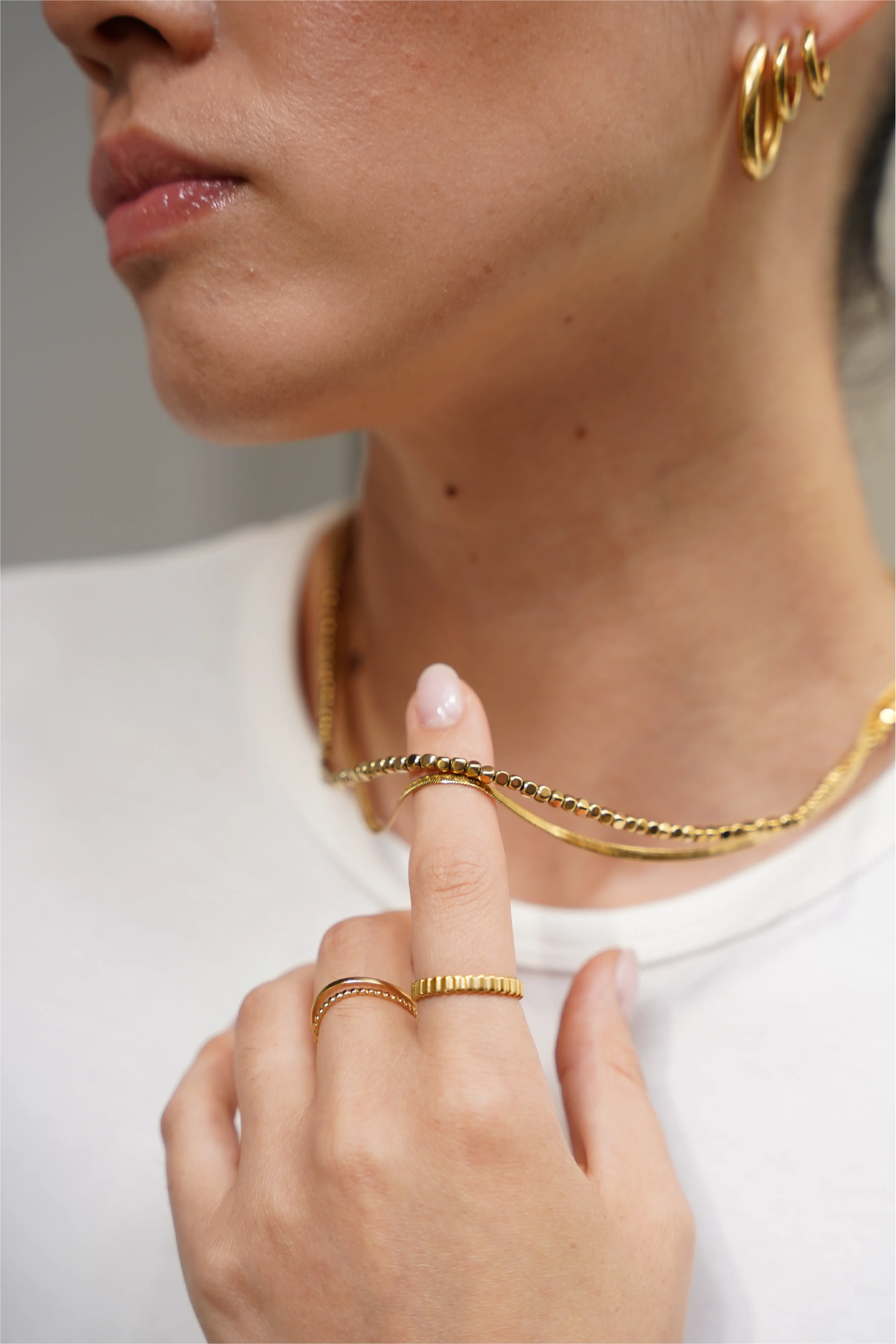 Fleeky Snake - Necklace - Stainless Steel