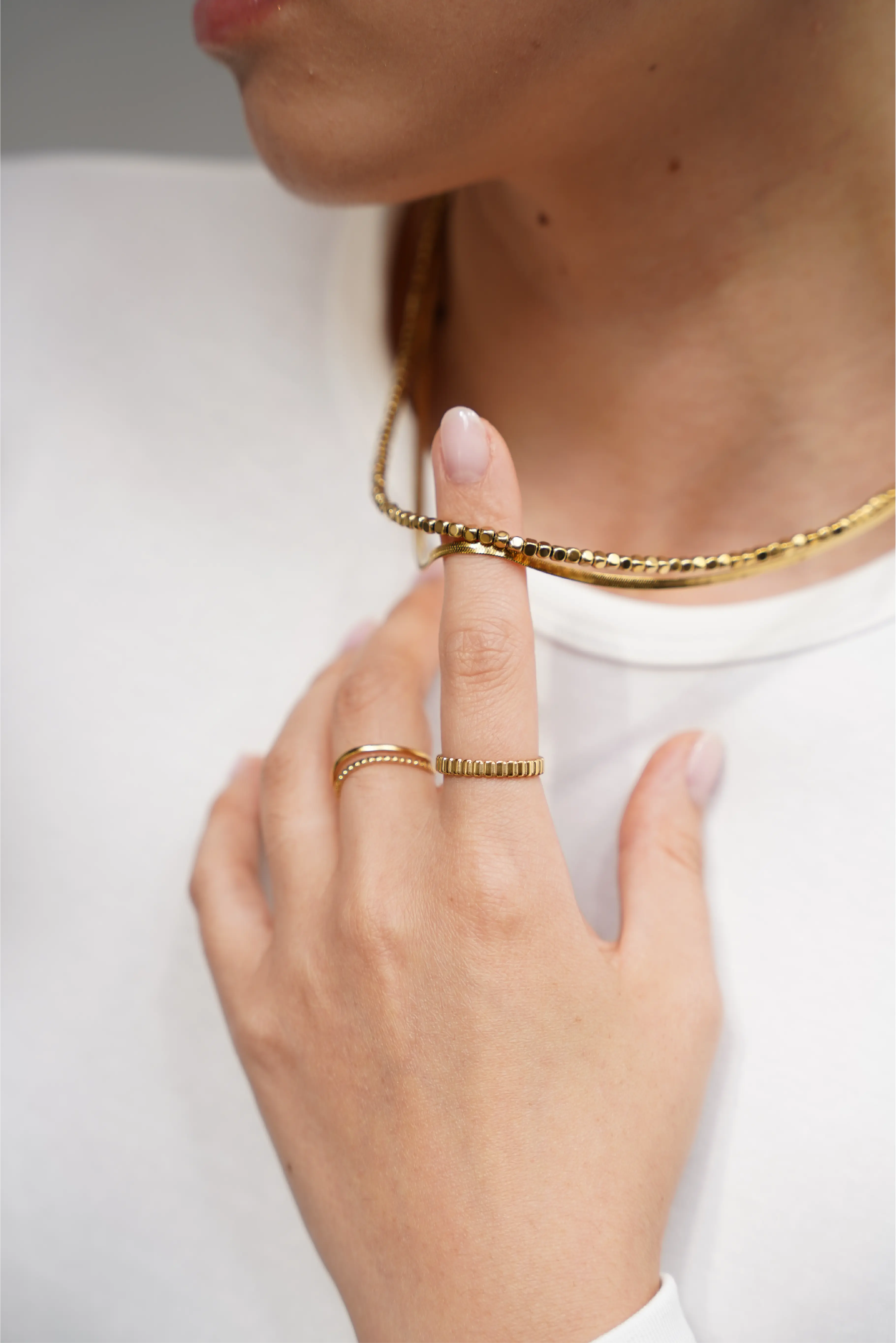 Fleeky Snake - Necklace - Stainless Steel
