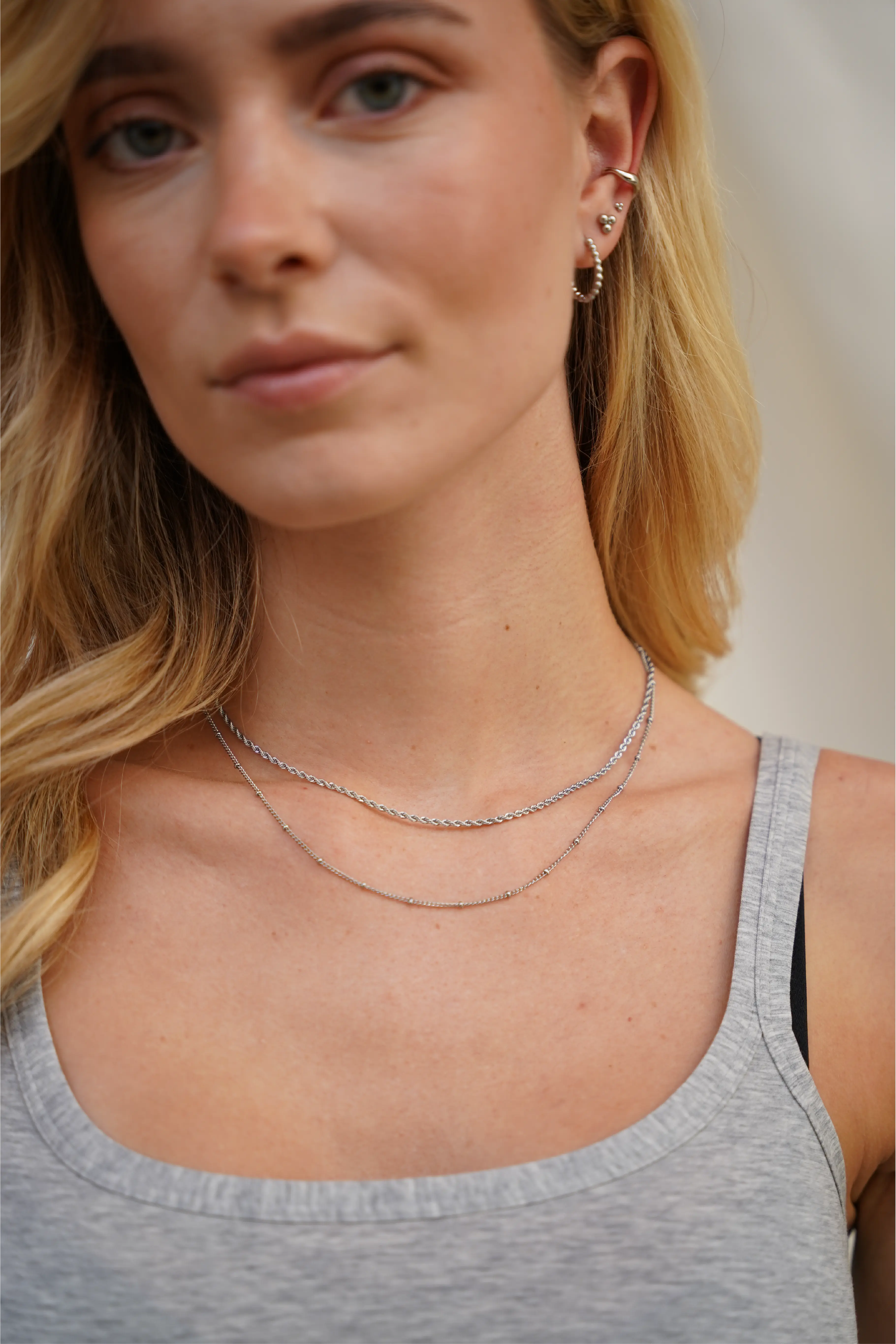 Twisted - Necklace - Stainless Steel
