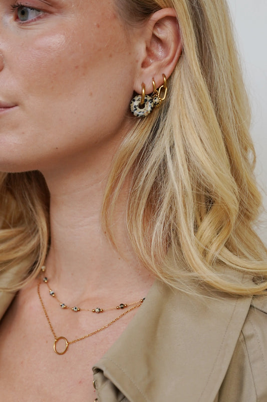 Tara - Earrings - Natural Stone - Stainless Steel