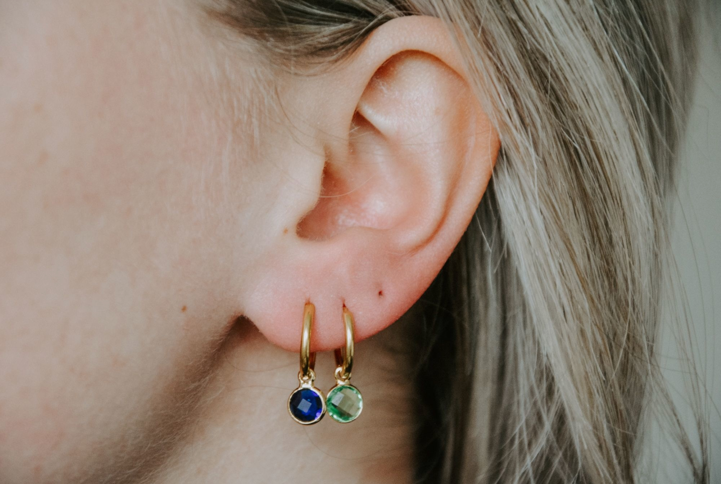 Round Nina - earrings - Stainless Steel