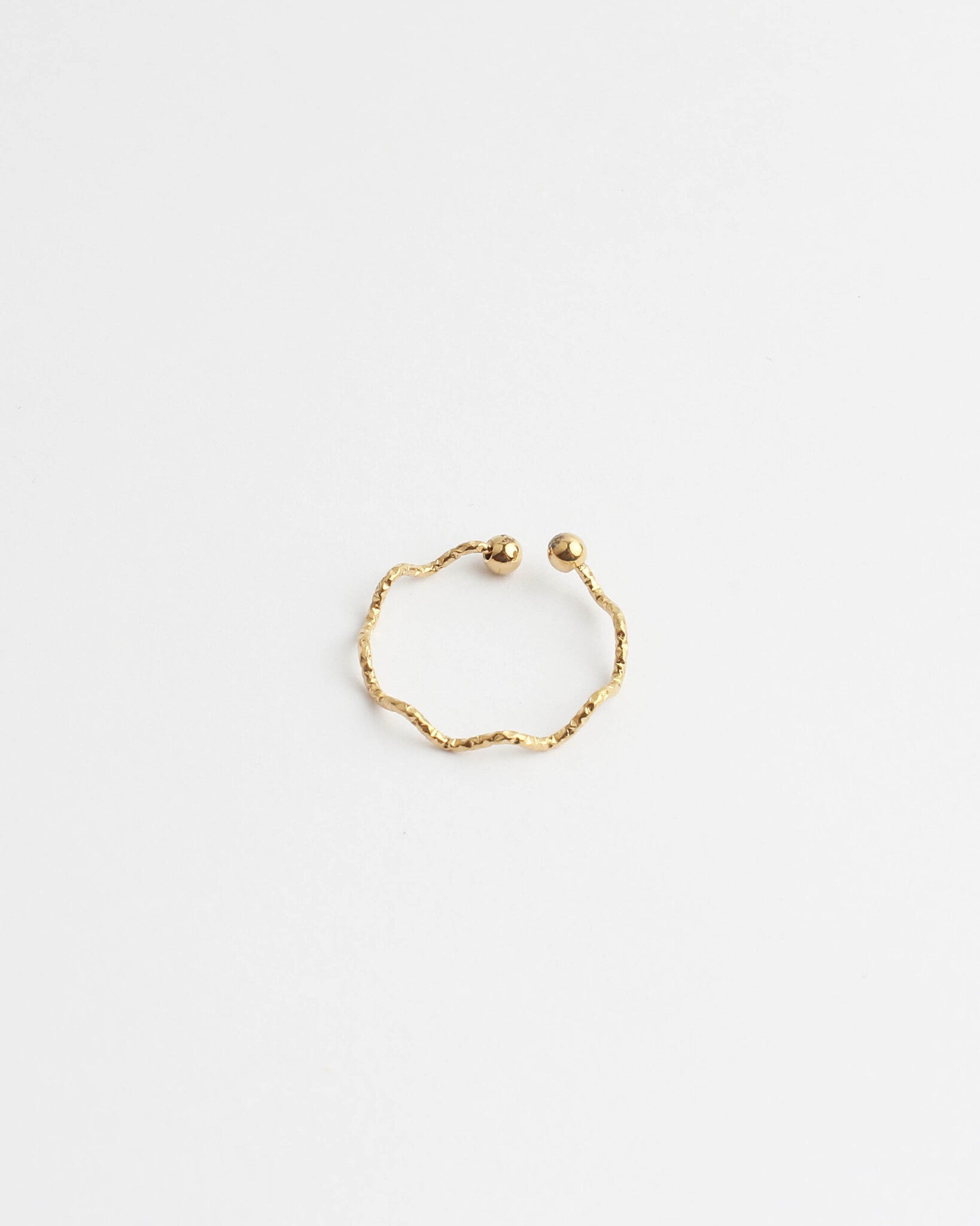 Thin Wave - Ring - Stainless Steel - Adjustable