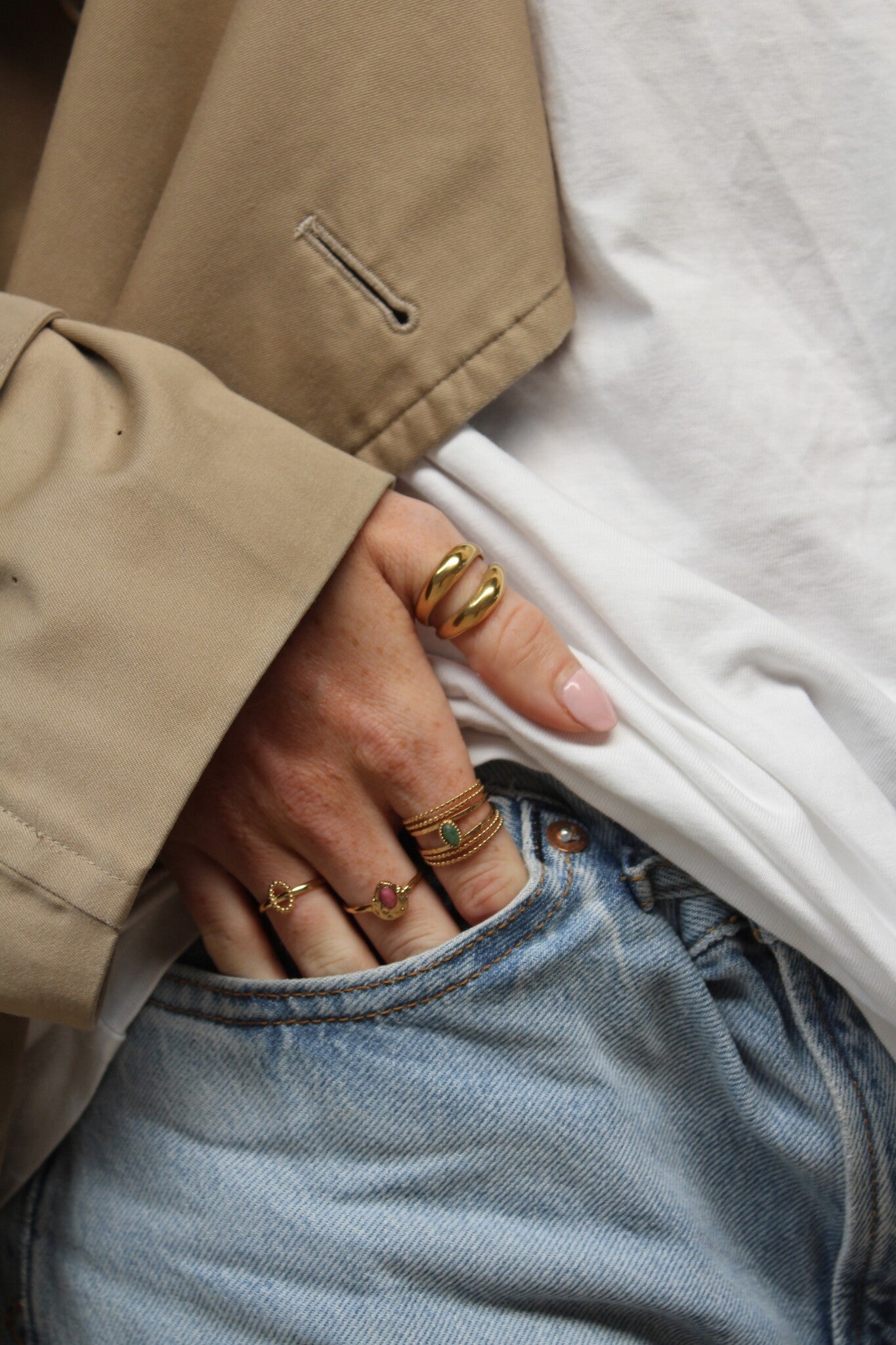 Alita - Ring - Stainless Steel - Adjustable