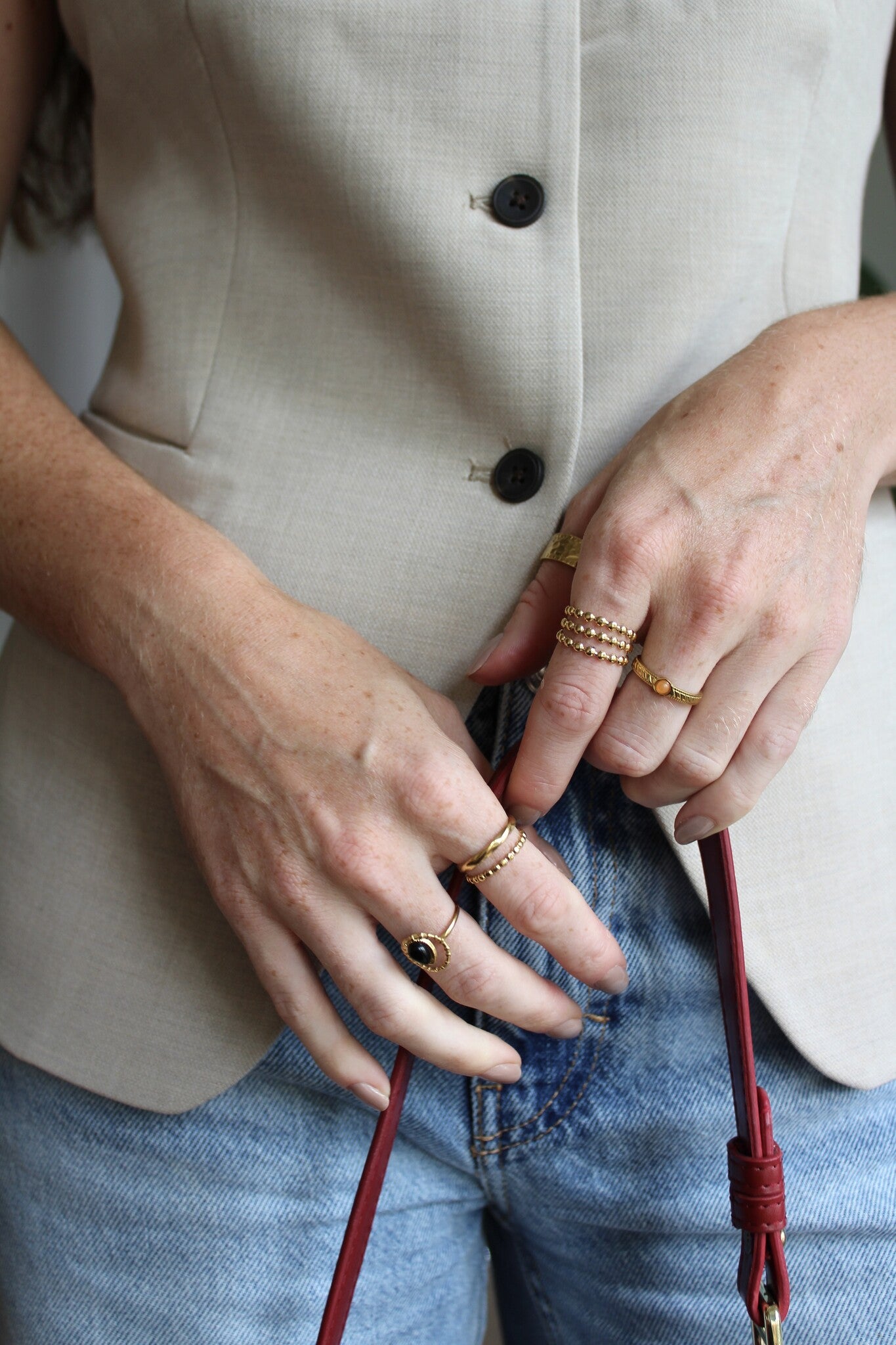 Remi - Ring - Stainless Steel - Adjustable