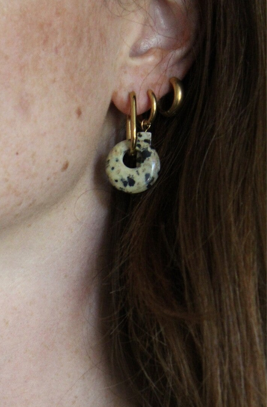 Dora - Earrings - Natural Stone - Stainless Steel