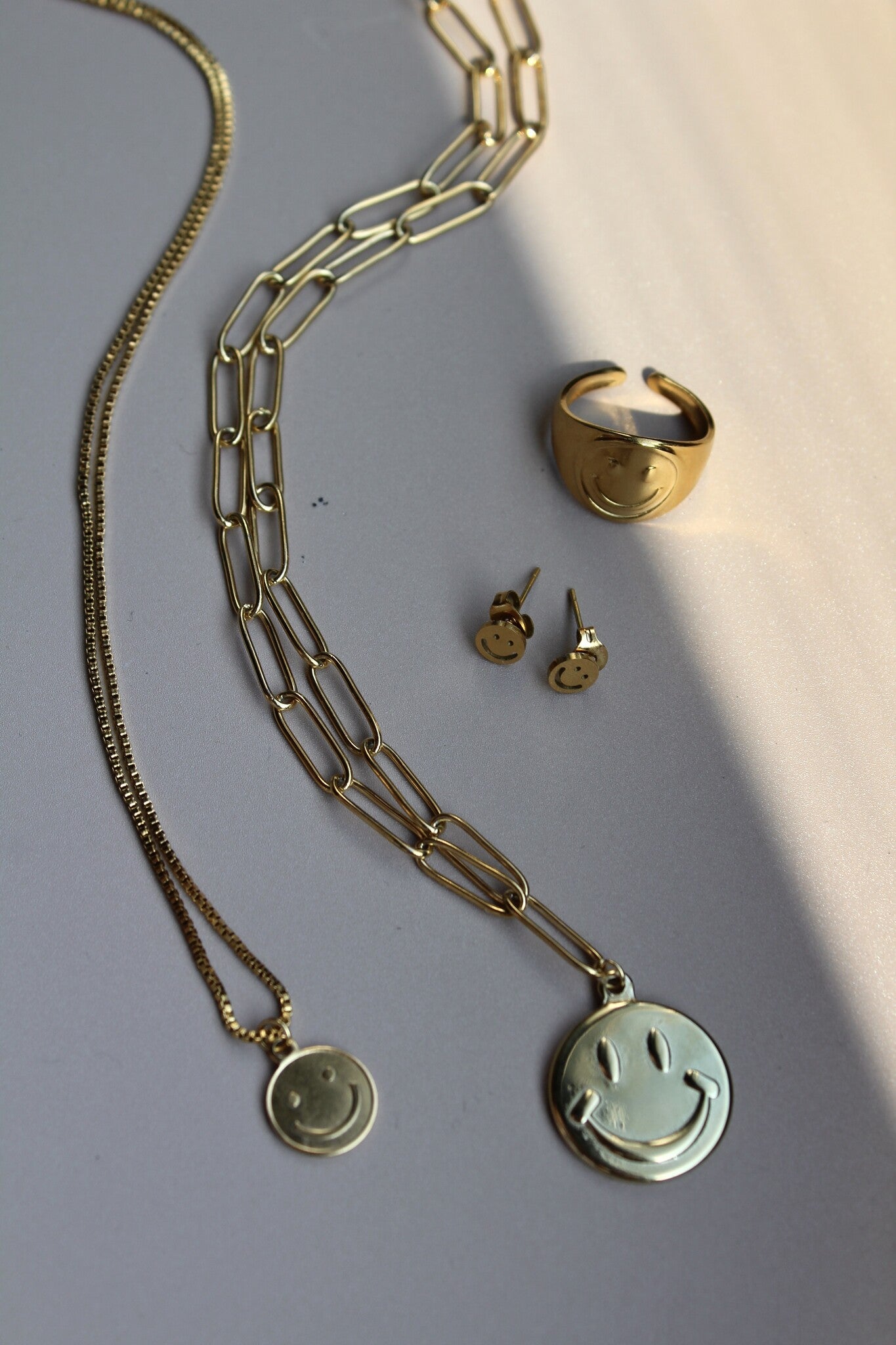 Happy - Necklace - Stainless Steel