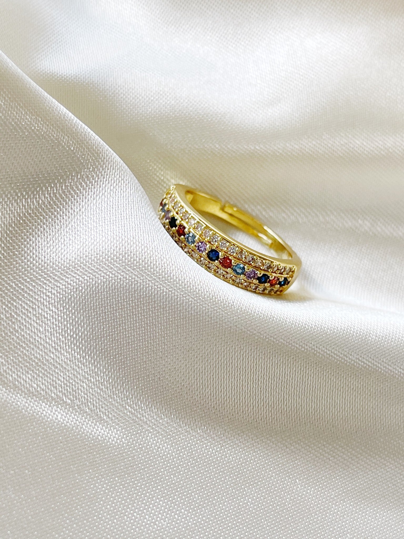 A girls best friend - Ring - Gold plated - Adjustable
