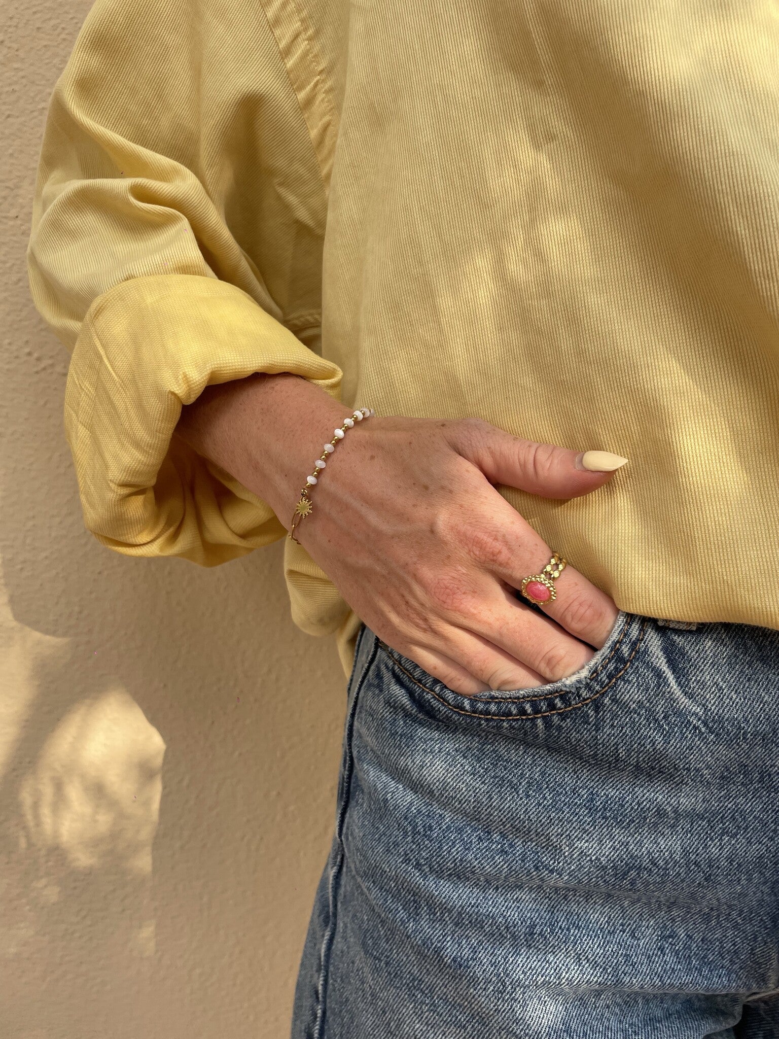 Shell And Chain - Bracelet - Stainless Steel