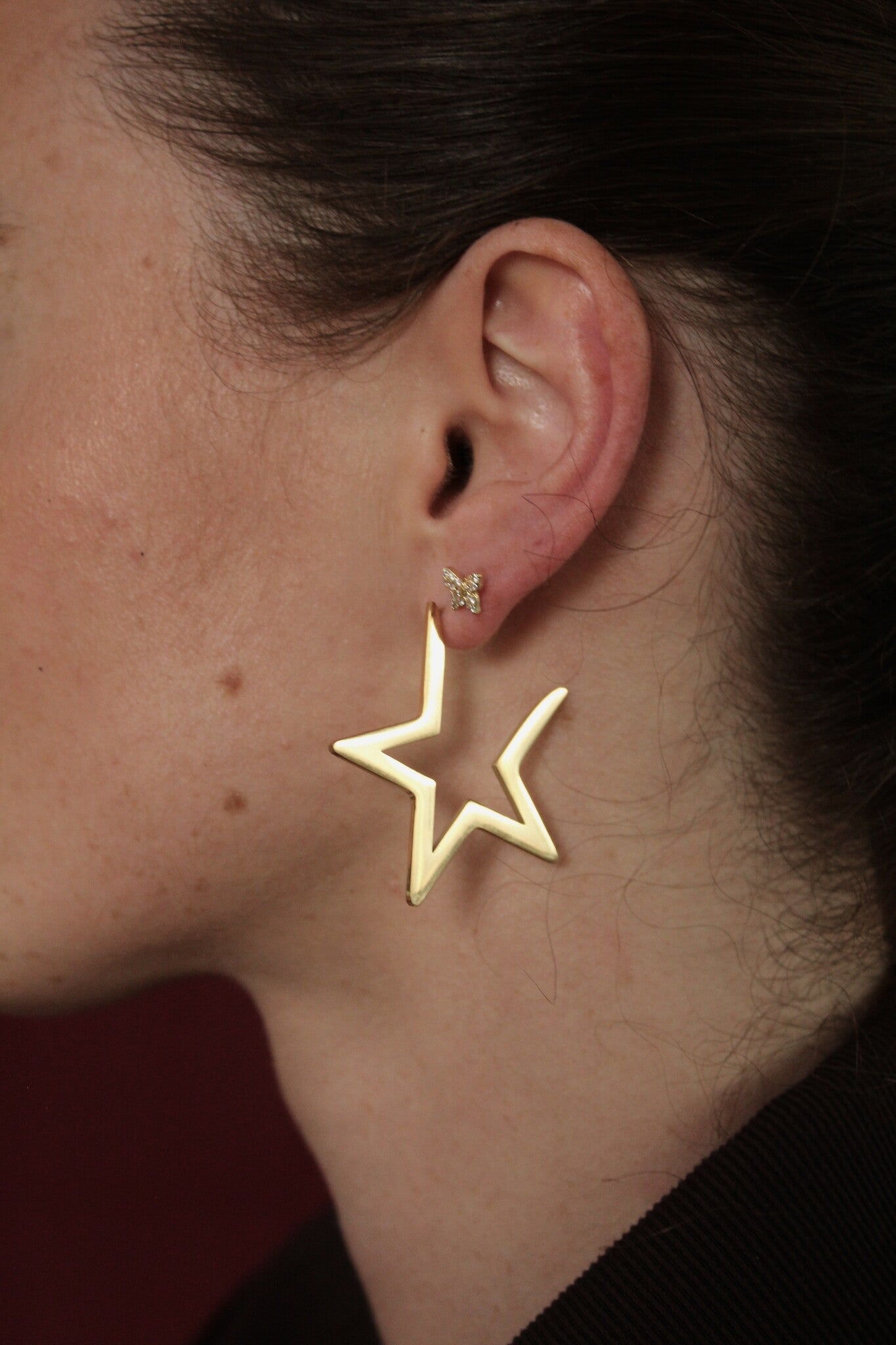 Sparkle Butterfly - Stud - Earrings - Stainless Steel