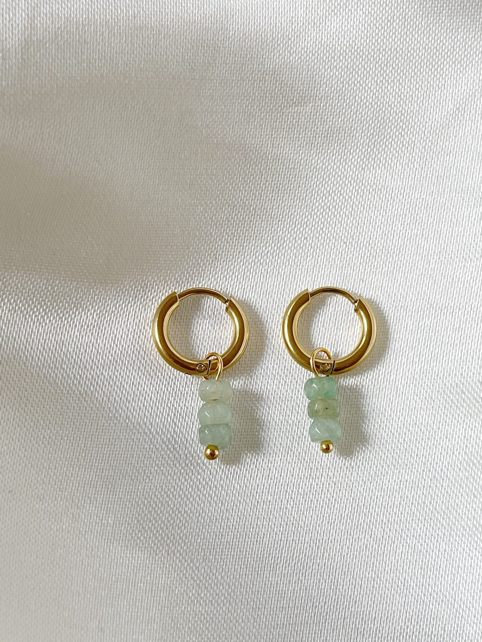 Luna - Earrings - Natural Stone - Stainless Steel