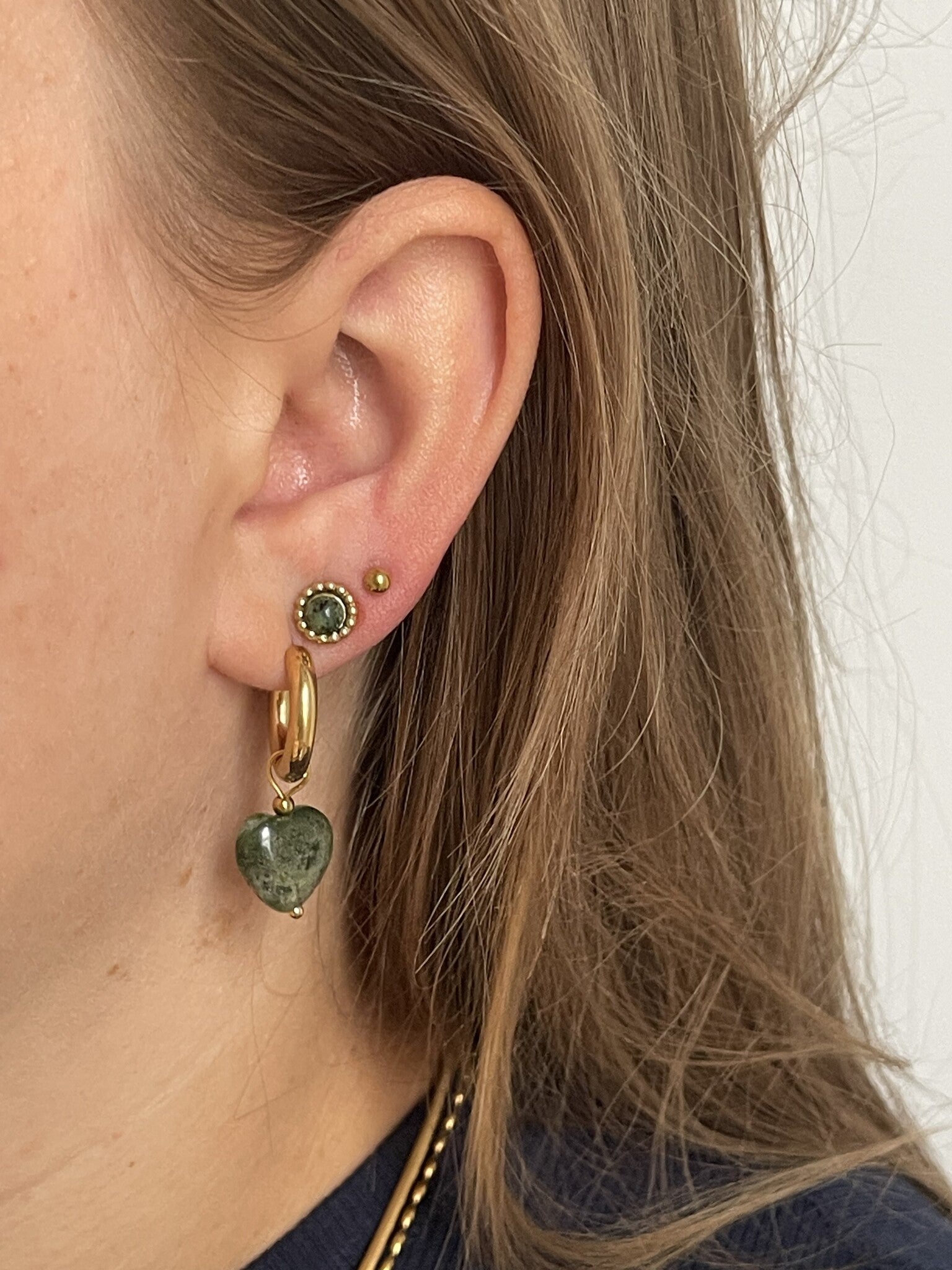 Para Siempre - Earrings - Natural Stone - Stainless Steel