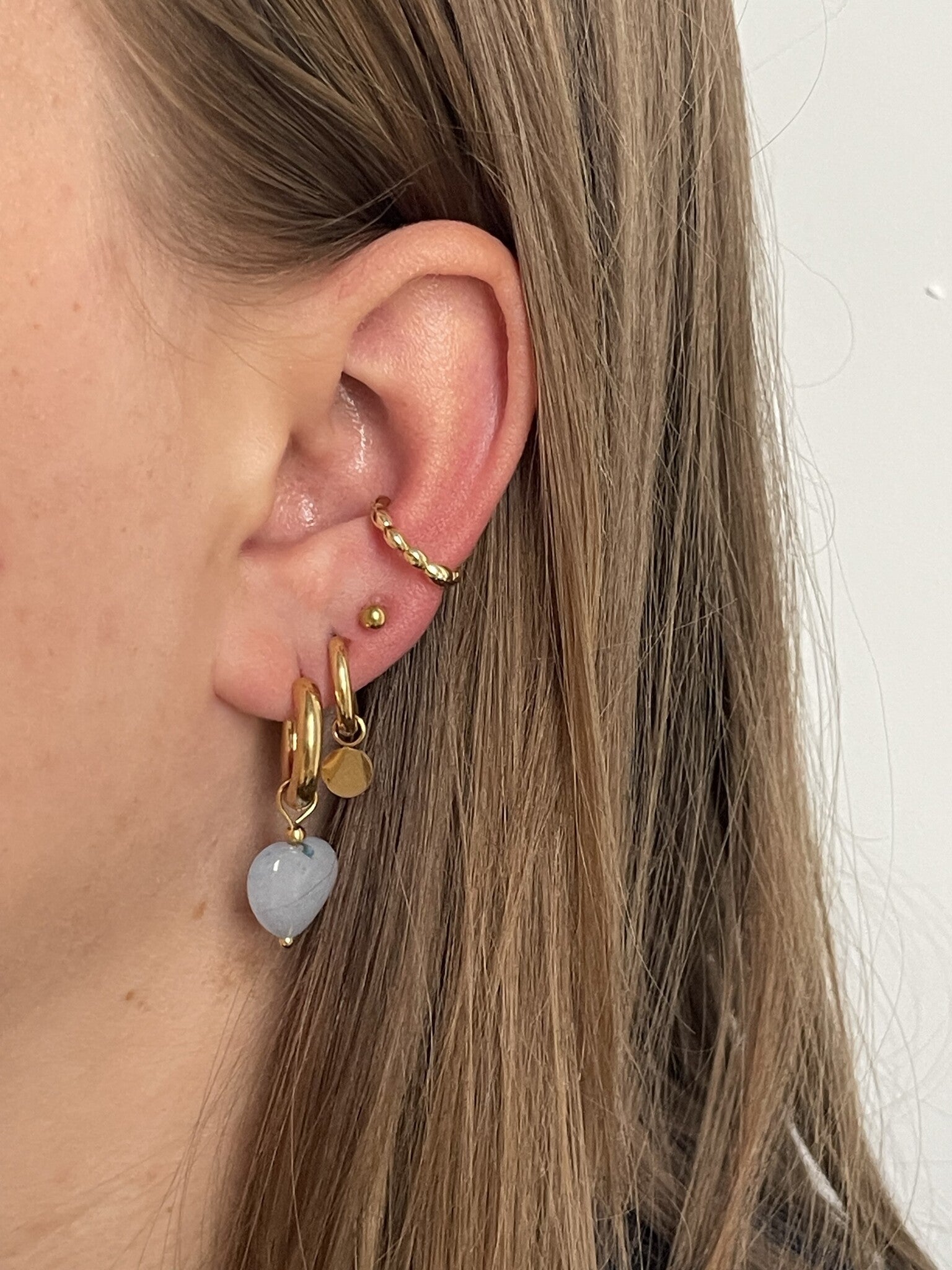 Para Siempre - Earrings - Natural Stone - Stainless Steel