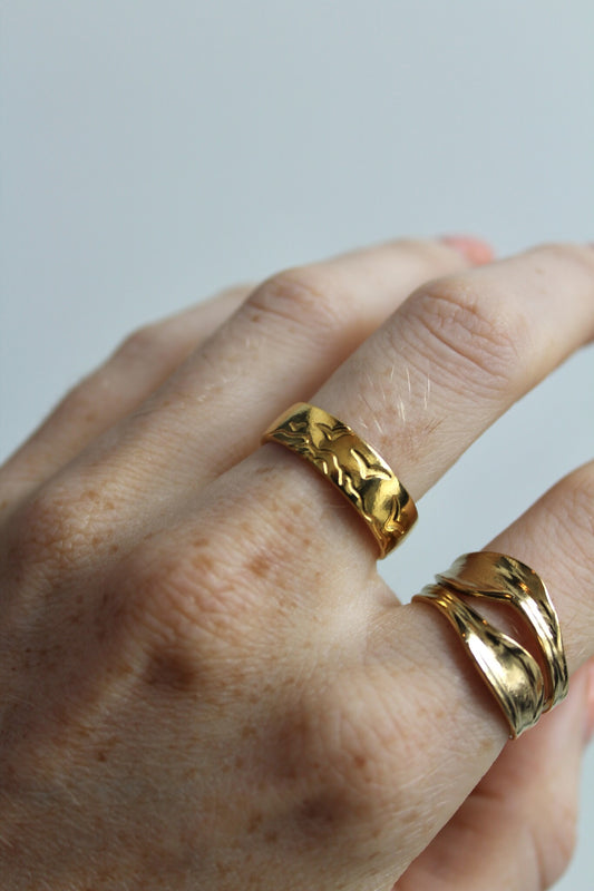 Hirundo - Ring - Stainless Steel - Adjustable
