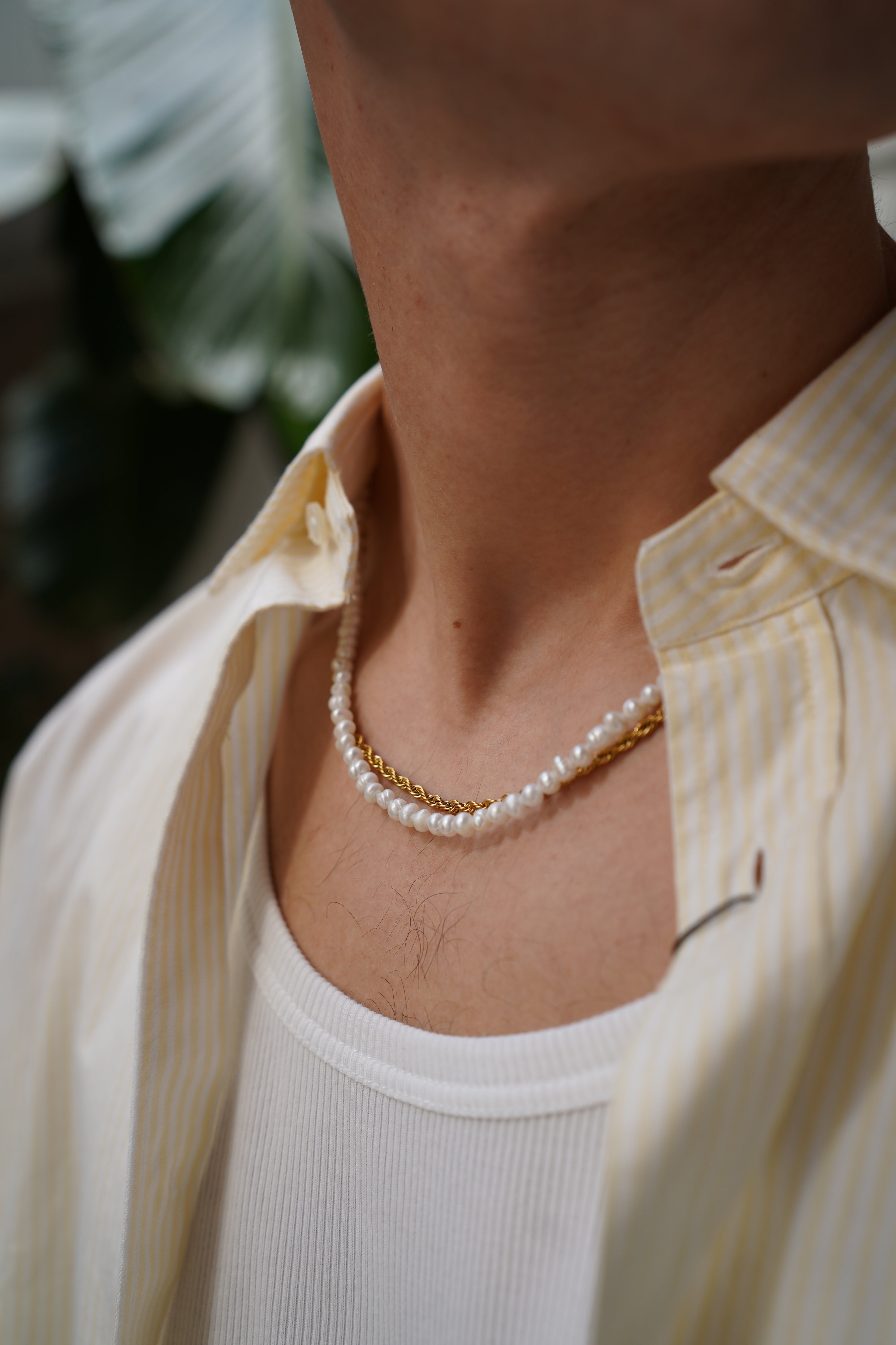 Pearl - Necklace - Stainless Steel