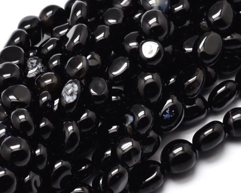 Zwarte agaat natuursteen